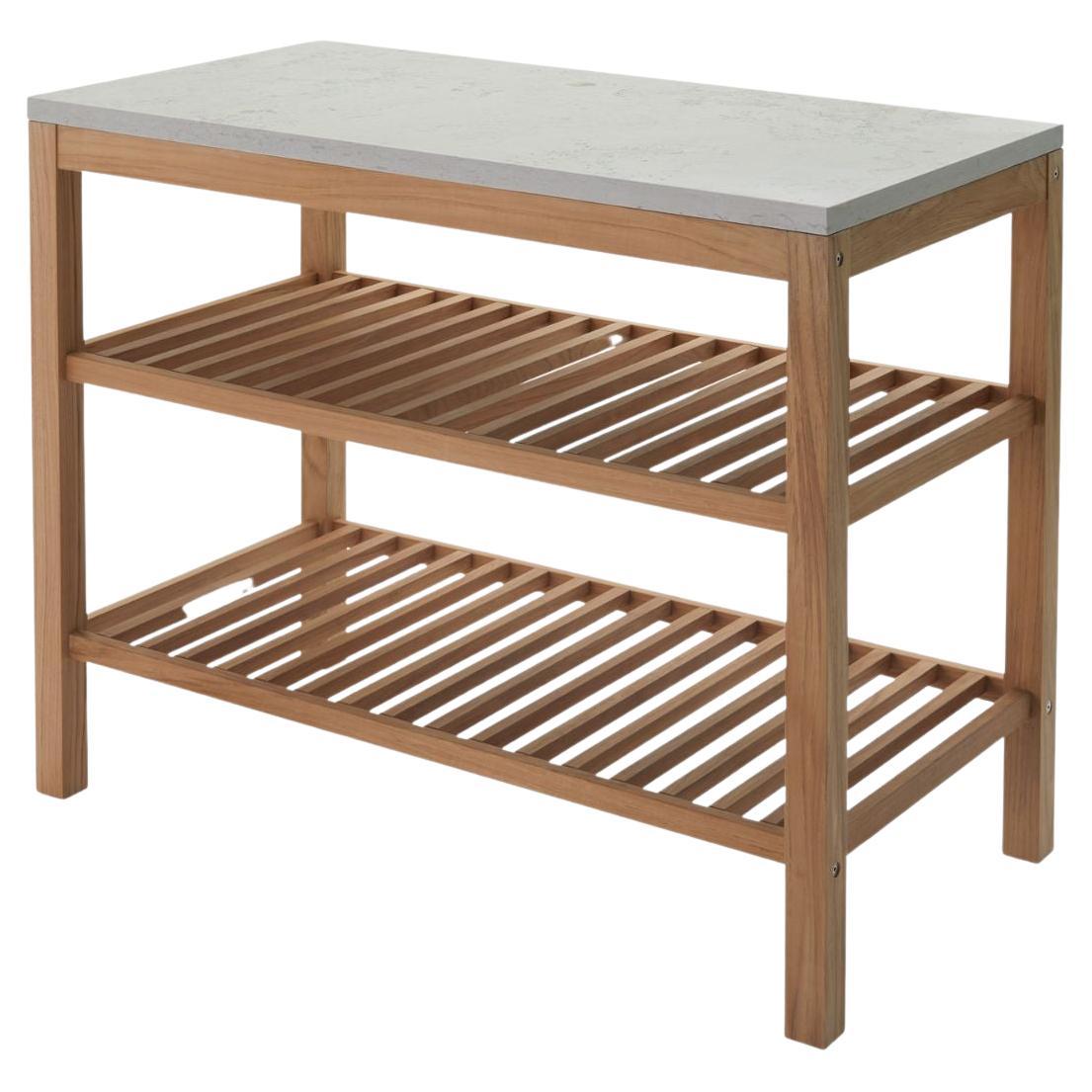 Maria Zachariae Outdoor 'Pantry Module 2' in Limestone and Teak for Skagerak For Sale