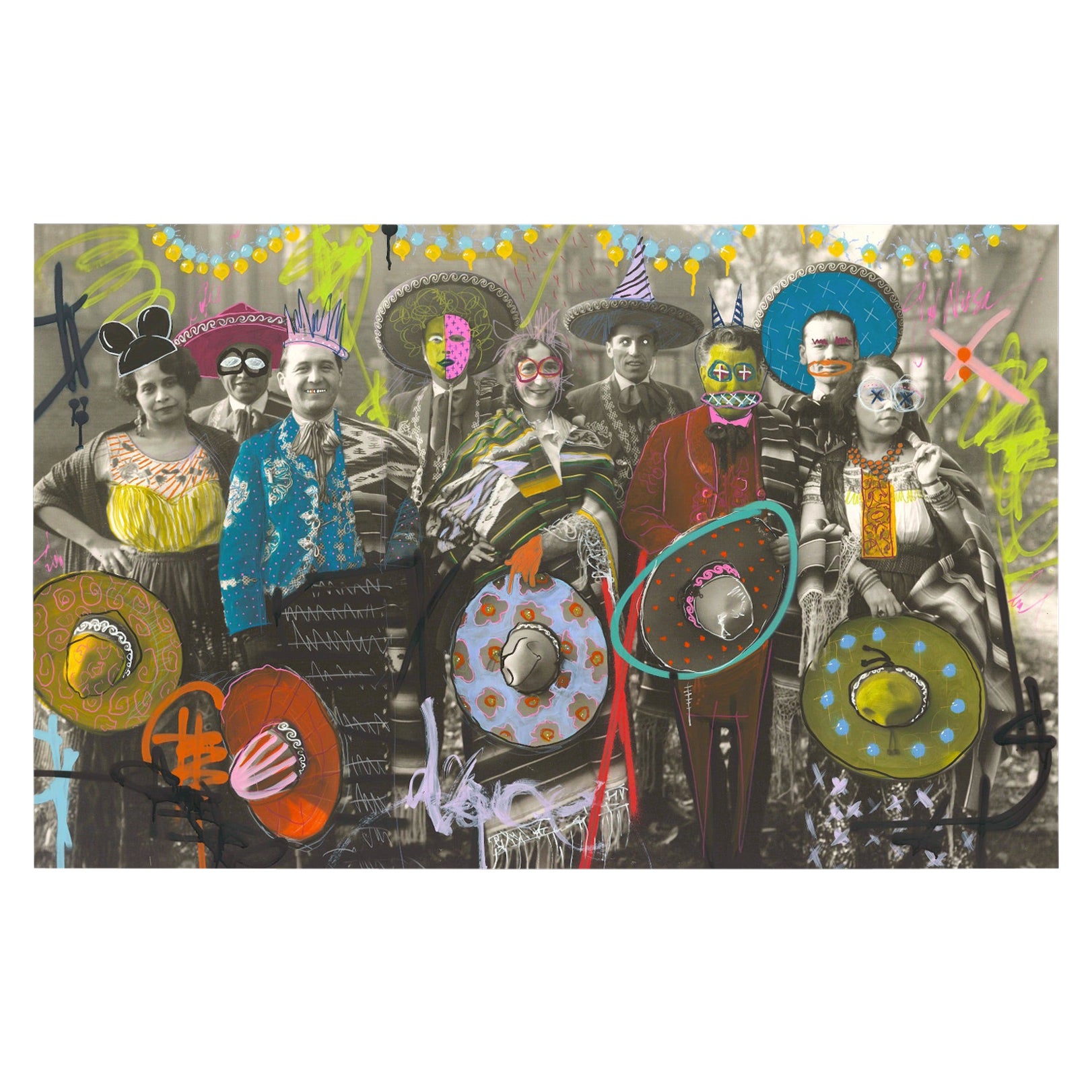 Mariachi, Graffiti von Kelly O'Neal im Angebot