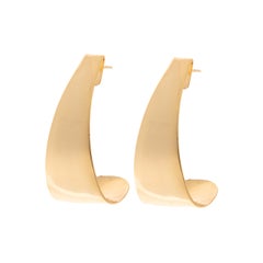 Mariaelena 24kt gold plated brass earrings