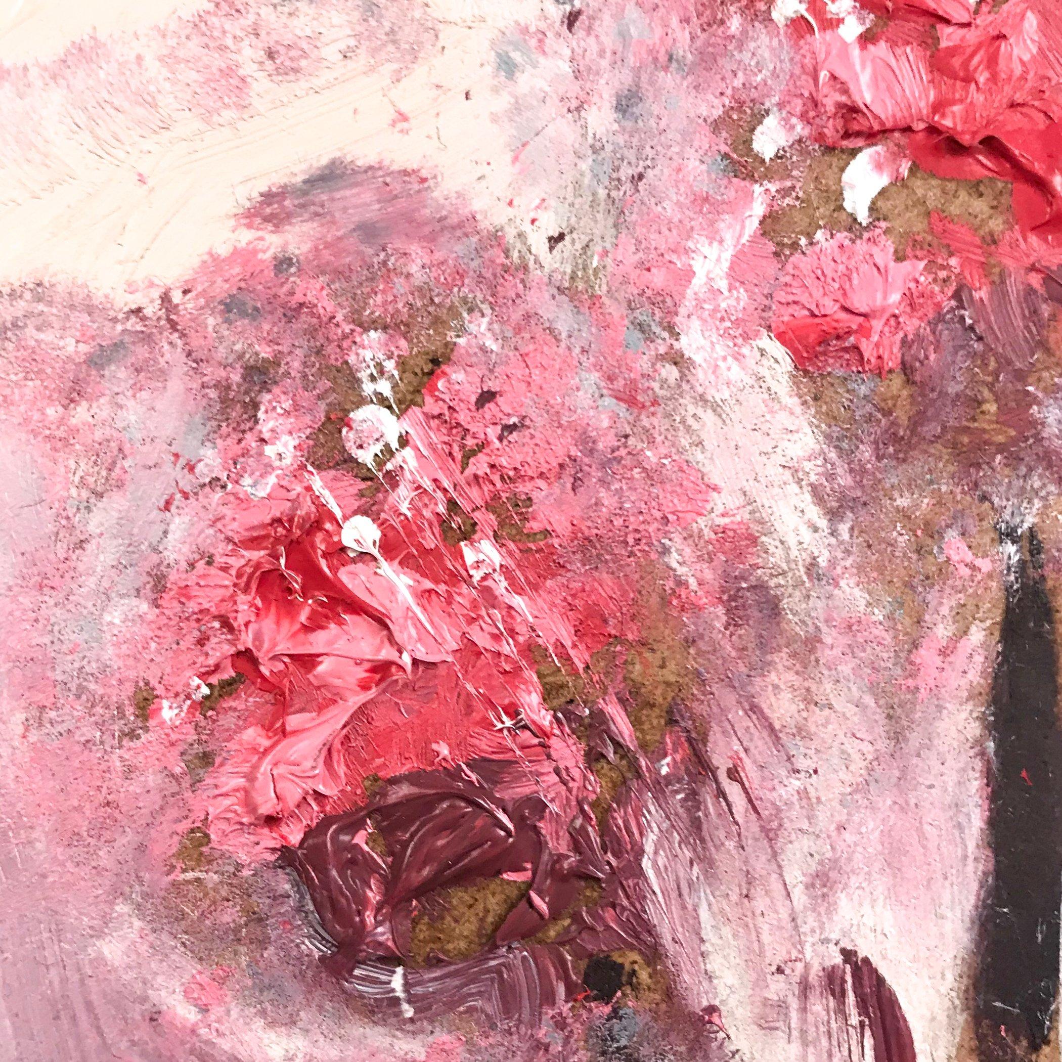 Fleurs - Néo-expressionnisme Painting par Mariam Lomidze