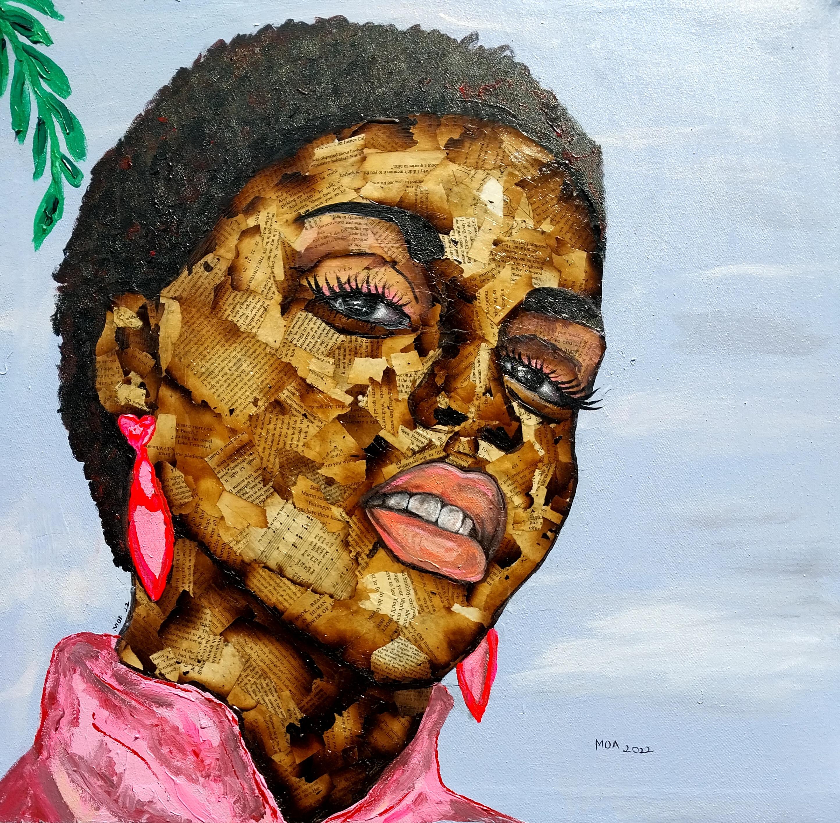 Mariam Olubunmi Figurative Painting - Brave Beauty Series 9