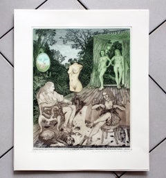 Quoting Bruno Schulz V - XXI century, Figurative print, Colourful, Literature