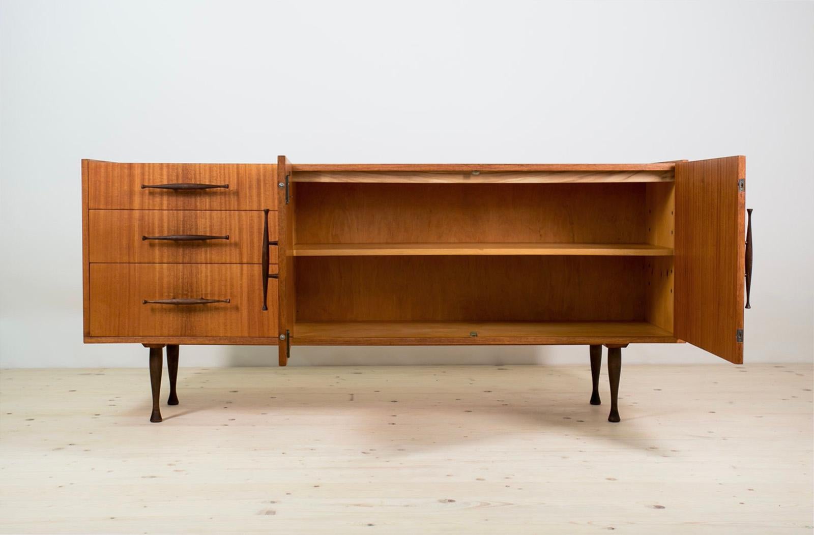 Mid-Century Modern Marian Grabiński Sideboard, Mid Century Modern Elegance, 1950s For Sale