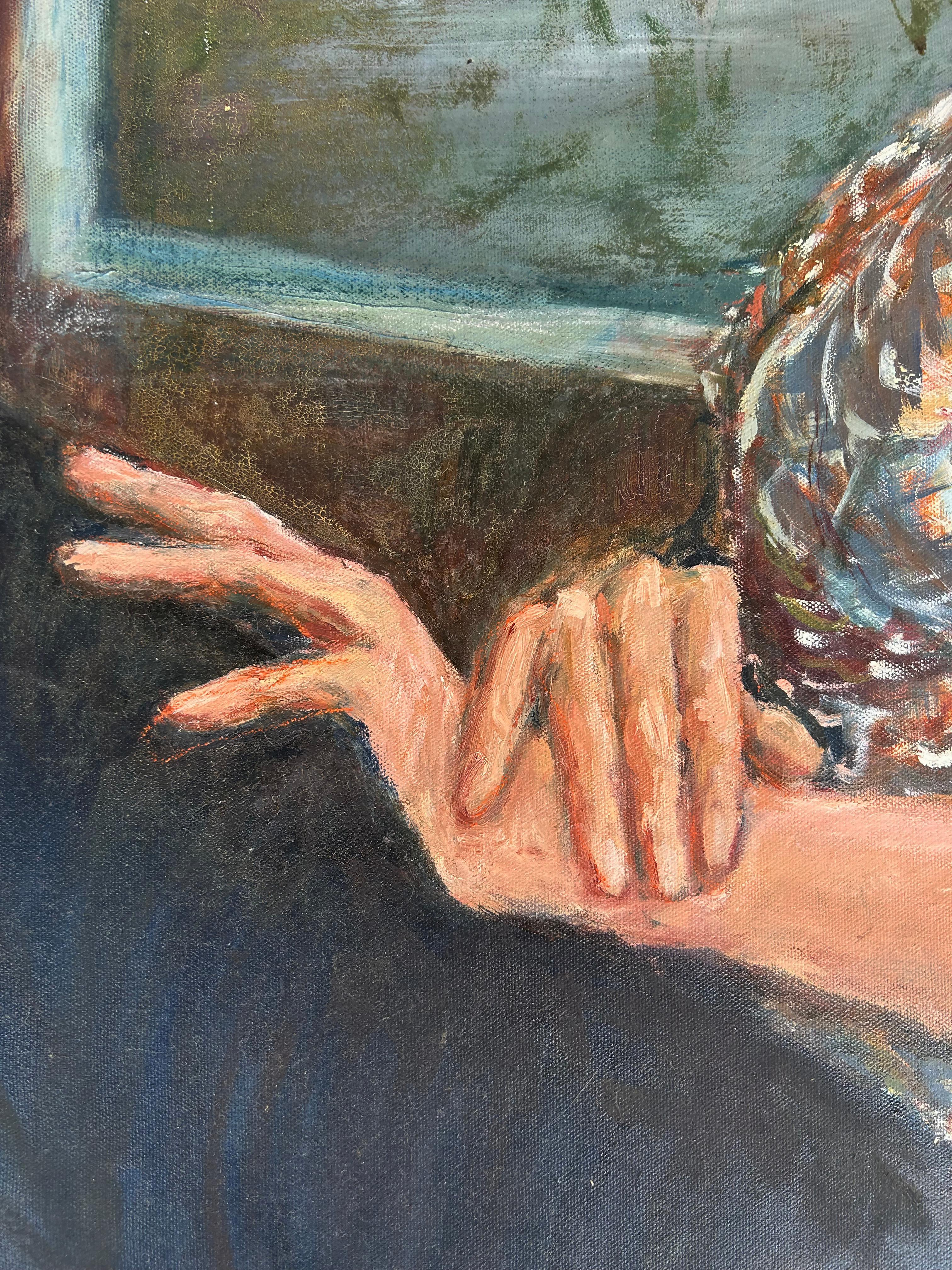 American Marian Smith  Vintage Figurative Painting 