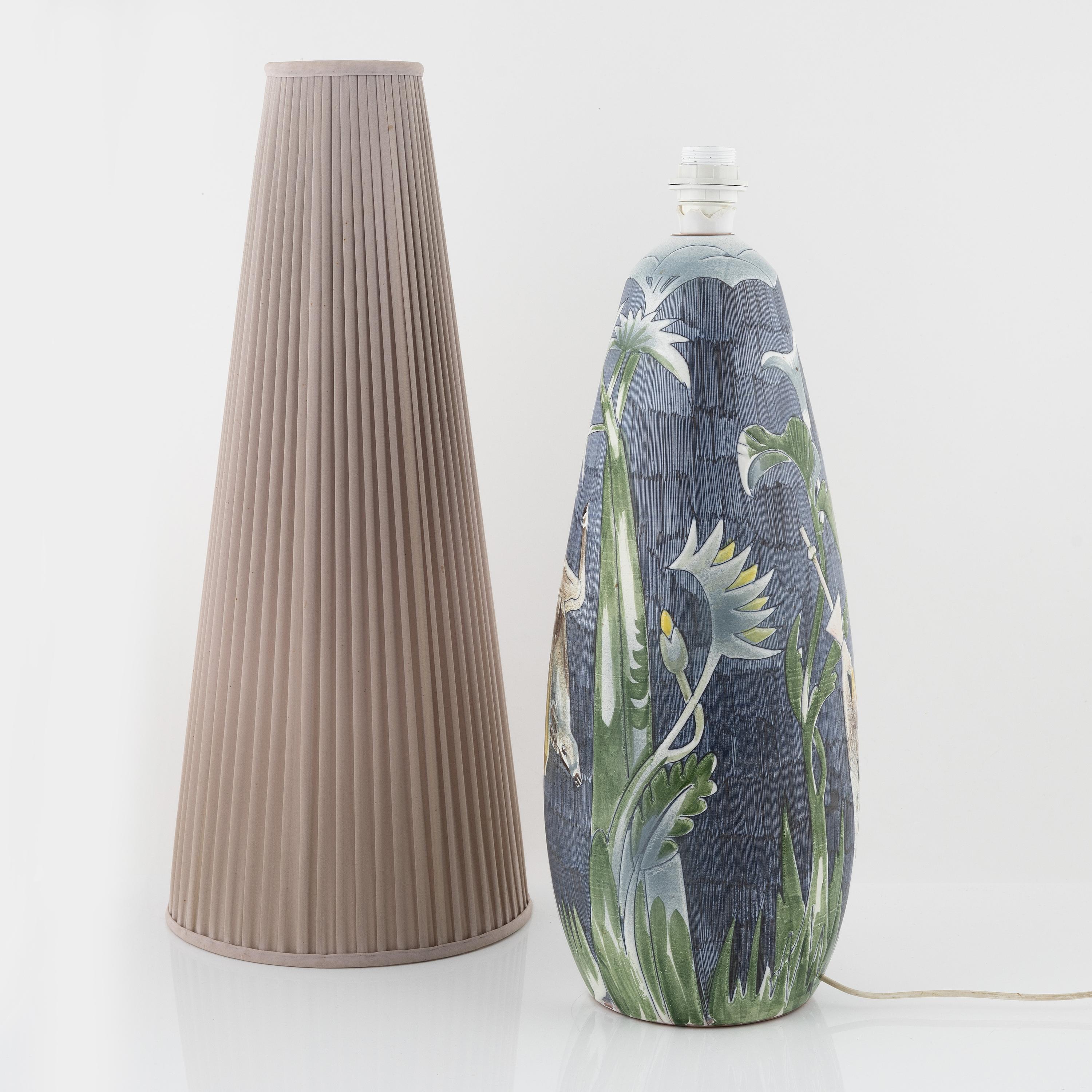 Marian Zawadski lámpara Tiglmans cerámica Suecia 1962 Firmado Moderno de mediados de siglo en venta