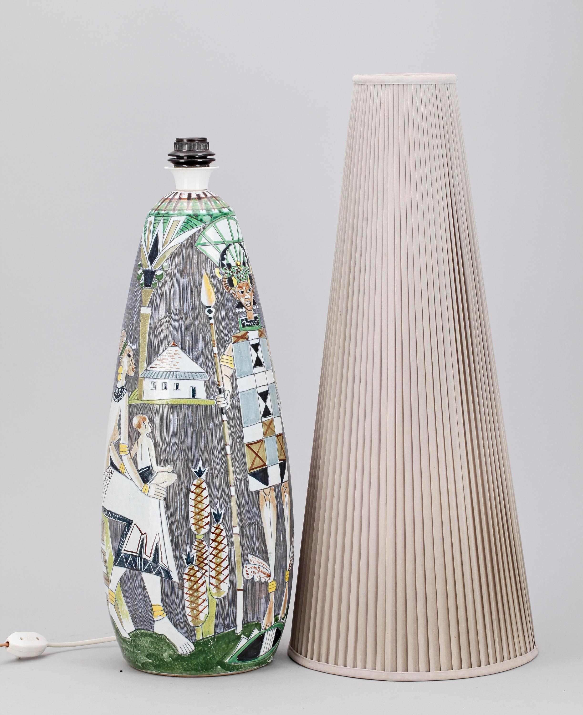 Suédois Lampe de table/lampe de sol Marian Zawadski pour Tilgmans Suède  1961 Signé en vente