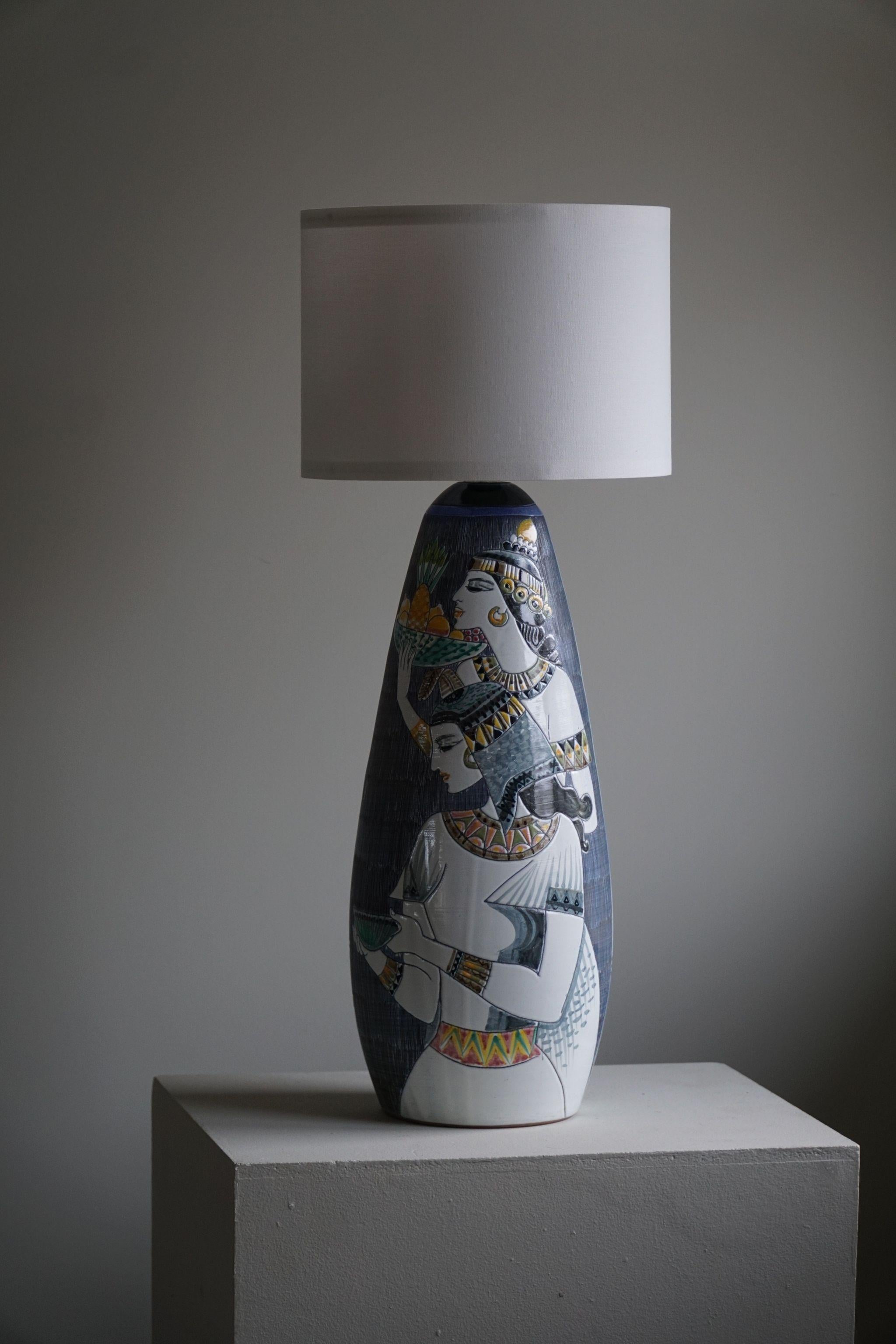 Marian Zawadzki „Oryx“ Einzigartige Stehlampe, Tilgmans Keramik, Schweden, datiert 1963 (Skandinavische Moderne) im Angebot