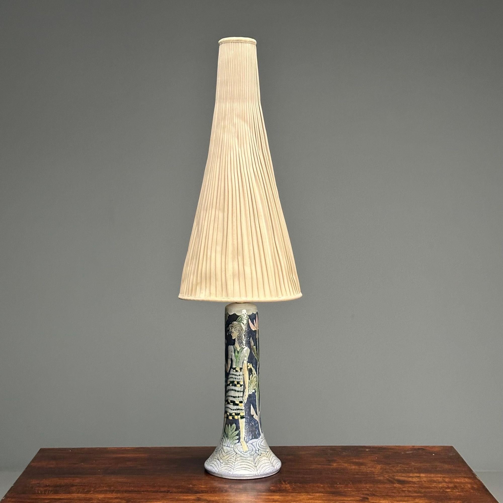 Marian Zawadzki, Tilgmans, Swedish Mid-Century Modern, Table Lamp, Ceramic, 1956


Swedish modern ceramic table lamp designed by Marian Zawadzki for Tilgmans in Sweden in 1956. this example features a tall glazed ceramic form decorated with