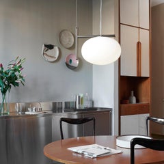 Mariana Pellegrino Soto Suspension Lamp 'Alba' One Arm Bronze by Oluce
