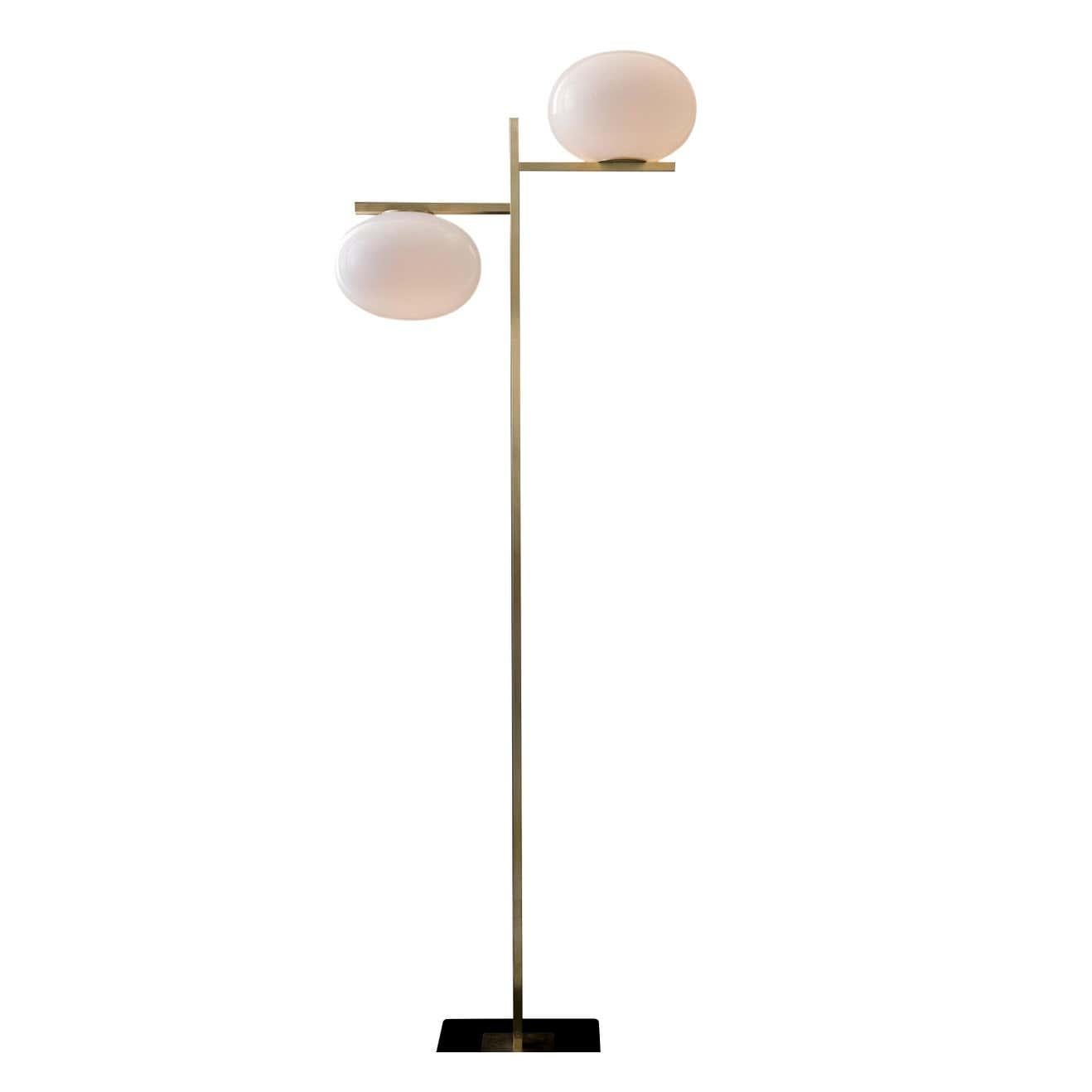 Contemporary Mariana Pellegrino Soto Two Arms Floor Lamp 'Alba' by Oluce For Sale