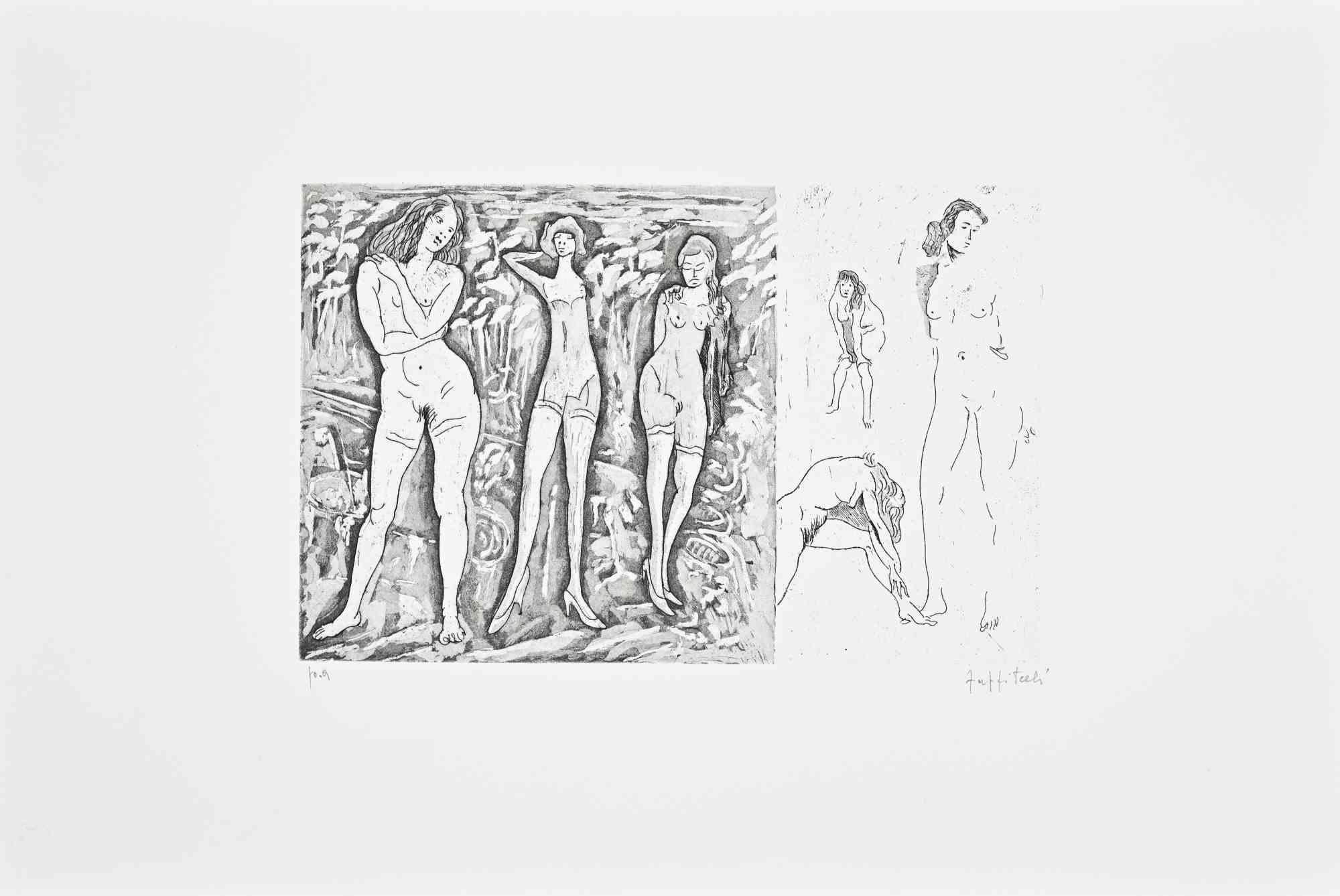 Radierung von Mariangelo Zappitelli aus den 1980er Jahren.

Künstlernachweis.

Handsigniert mit Bleistift.

Sehr guter Zustand.