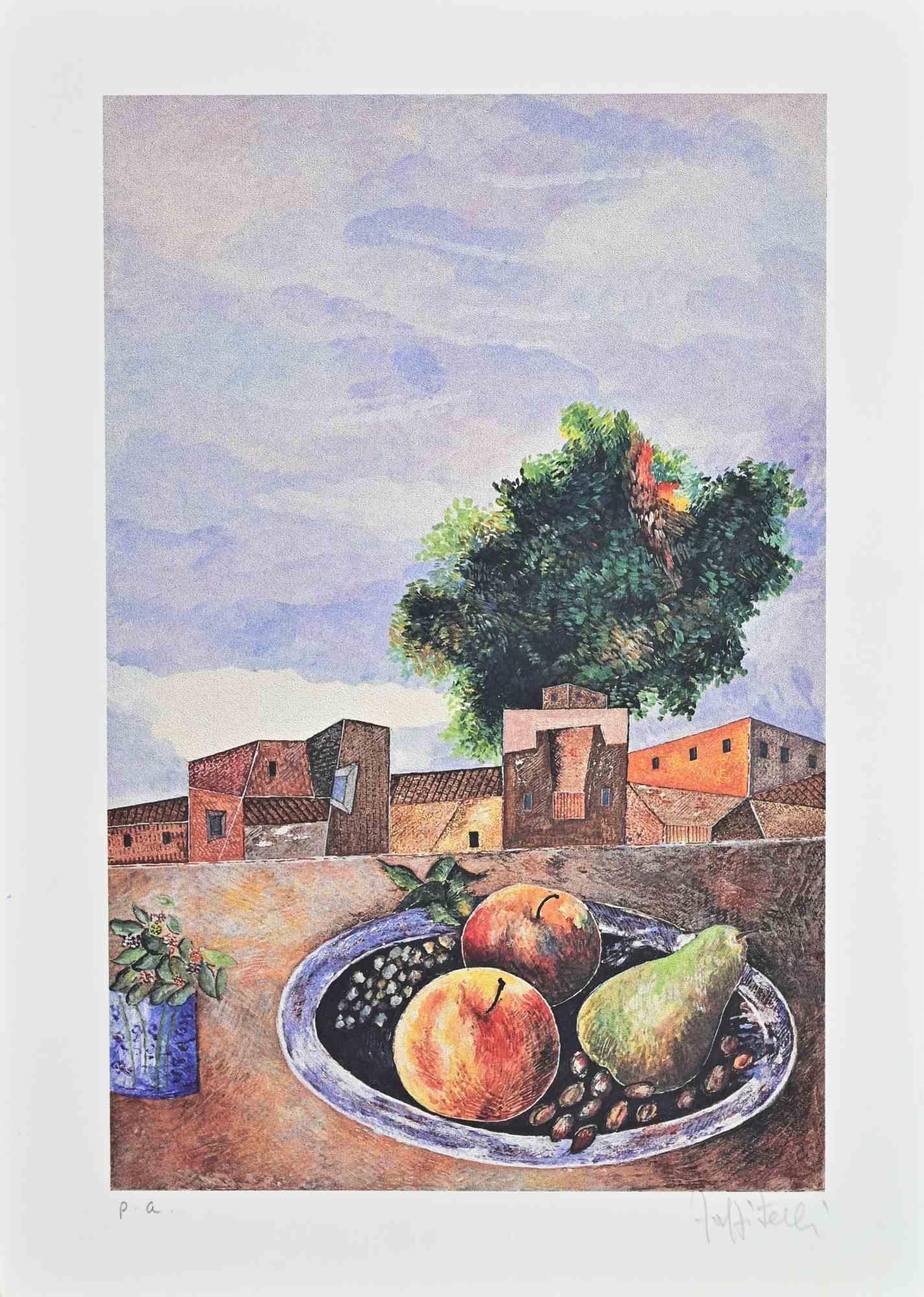 Lithographie von Mariangelo Zappitelli aus den 1960er Jahren.

Der Beweis des Künstlers.

Handsigniert.

Sehr guter Zustand.