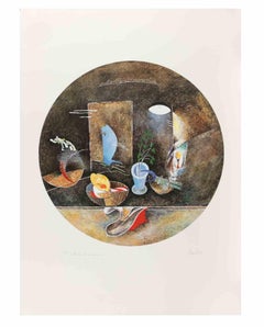 Still Life - Etching by Mariangelo Zappitelli - 1980s