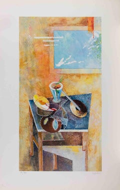 Still Life - Lithograph by Mariangelo Zappitelli - 1980s