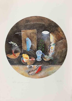 Stillleben - Lithographie von Mariangelo Zappitelli - 1980er Jahre