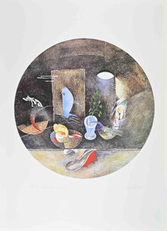 Still Life - Lithograph by Mariangelo Zappitelli - 1980s