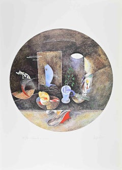 Still Life - Lithograph by Mariangelo Zappitelli - 1980s