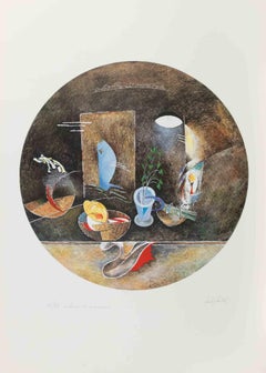 Still Life - Lithograph by Mariangelo Zappitelli - 1980s