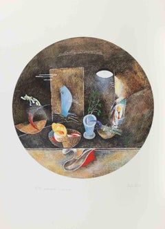 Still Life - Lithograph by Mariangelo Zappitelli - 1980s