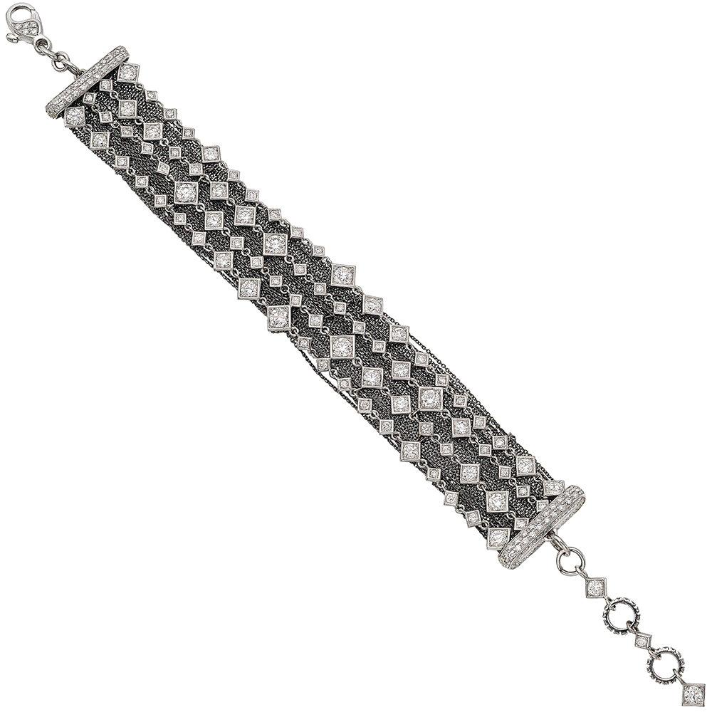 Mariani Italy Diamond Multi-Chain Bracelet For Sale