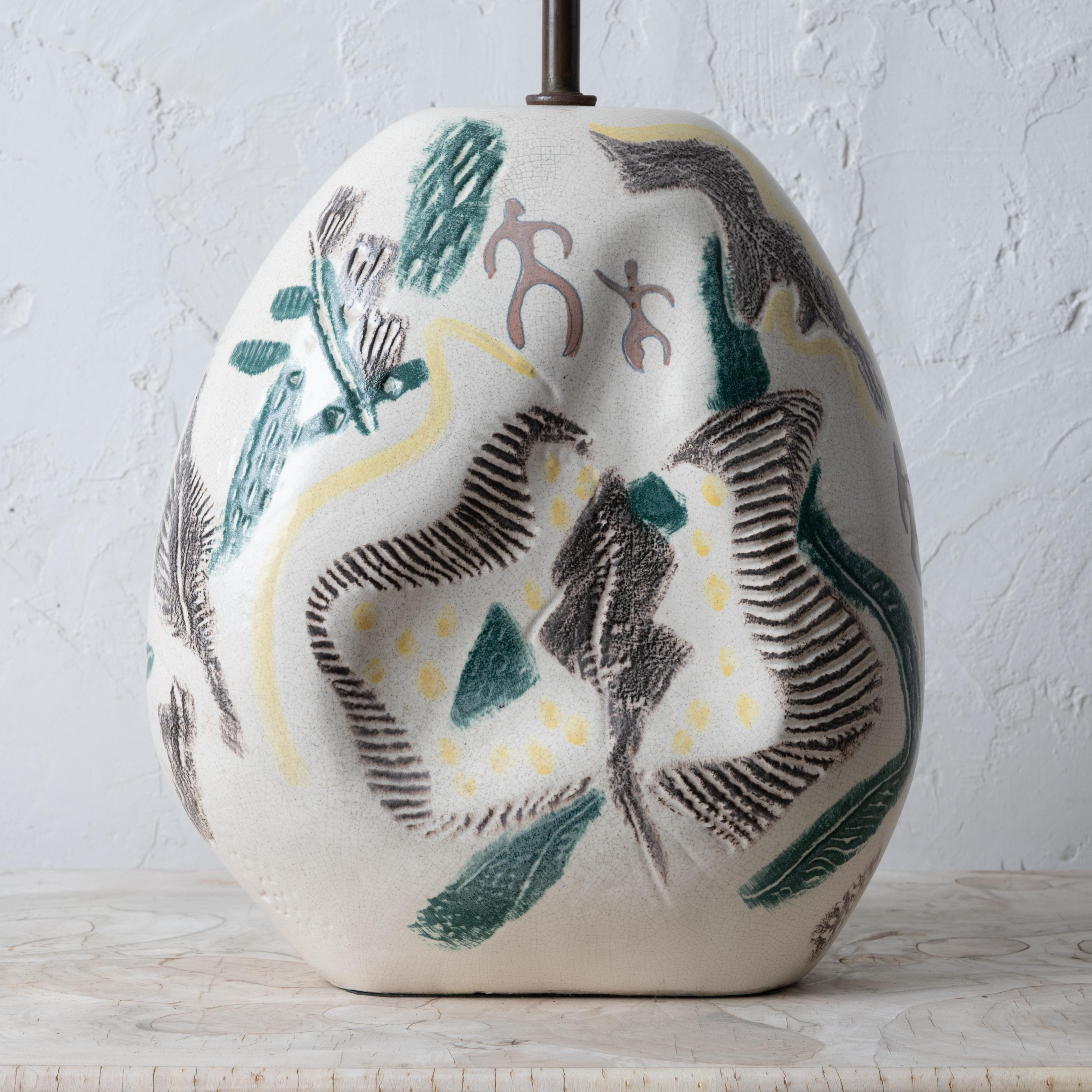 Moderne Marianna von Allesch Lampe de table sculpturale Attributed, années 1950 en vente