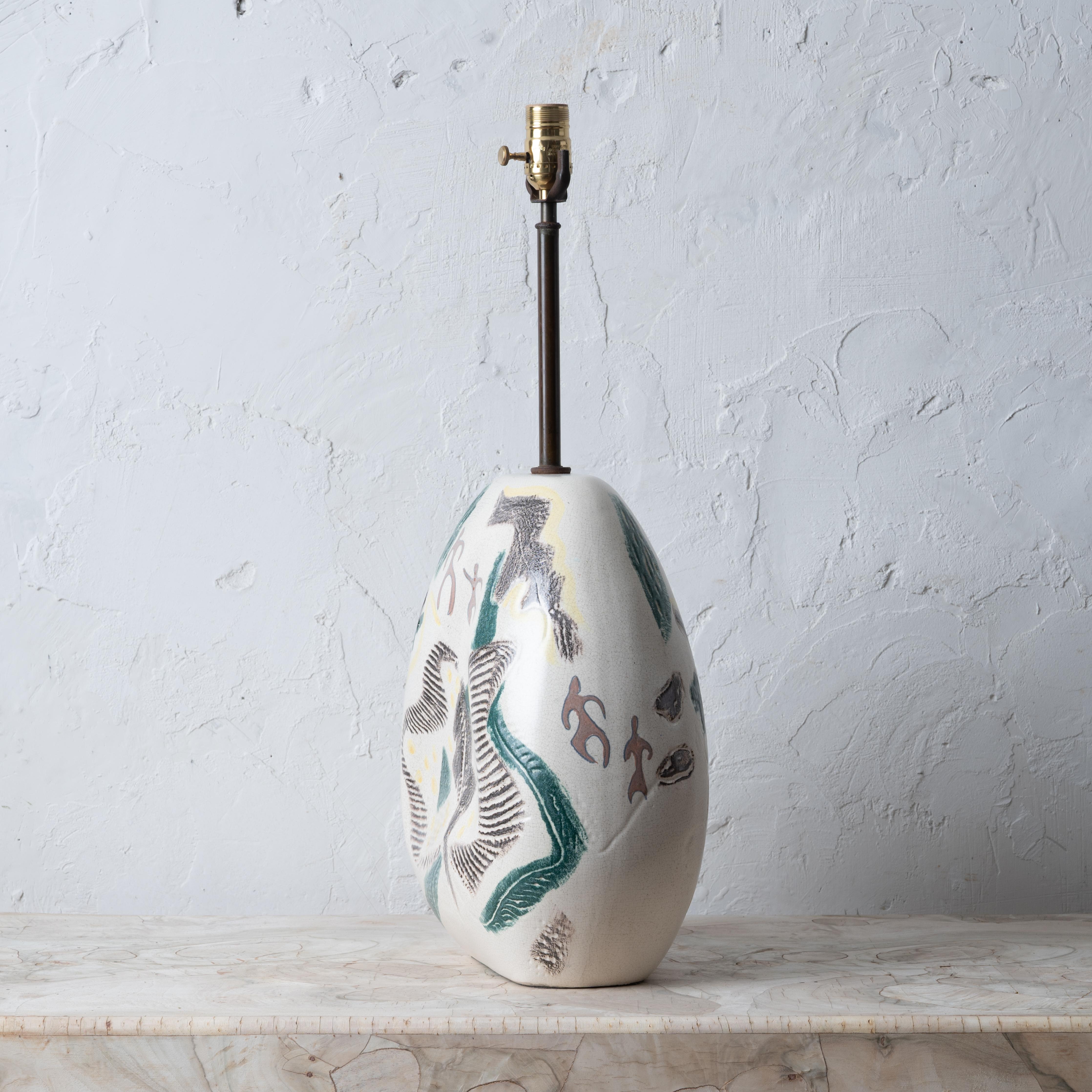 Marianna von Allesch Lampe de table sculpturale Attributed, années 1950 en vente 1