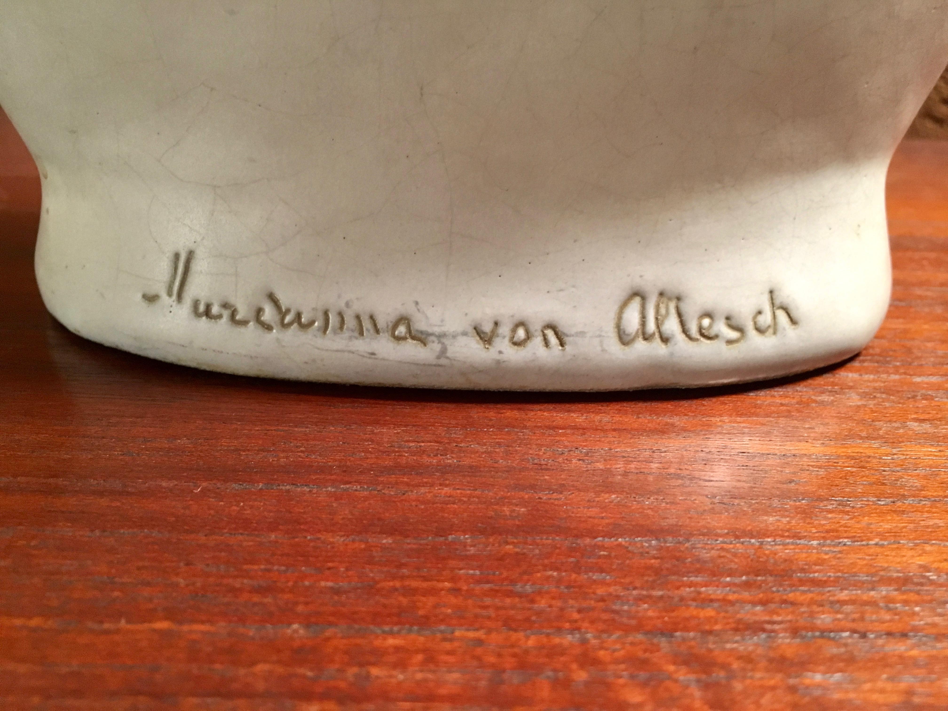 Marianna von Allesch Free Form Abstract Vase In Good Condition For Sale In Denton, TX
