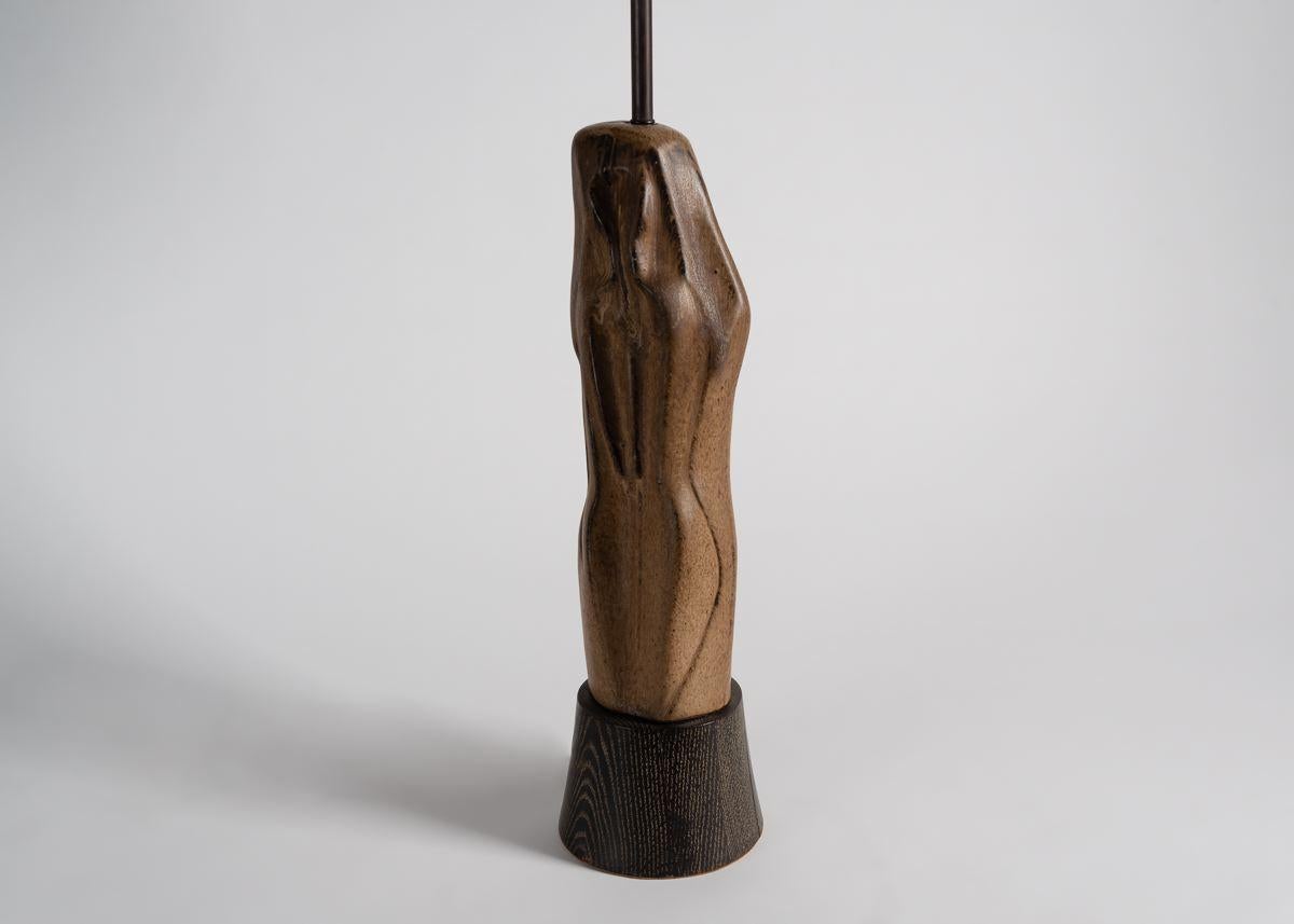 Mid-Century Modern Marianna von Allesch:: lampe de table en céramique émaillée:: États-Unis:: vers 1950 en vente