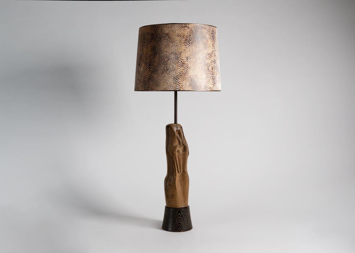 American Marianna von Allesch, Glazed Ceramic Table Lamp, United States, circa 1950s For Sale