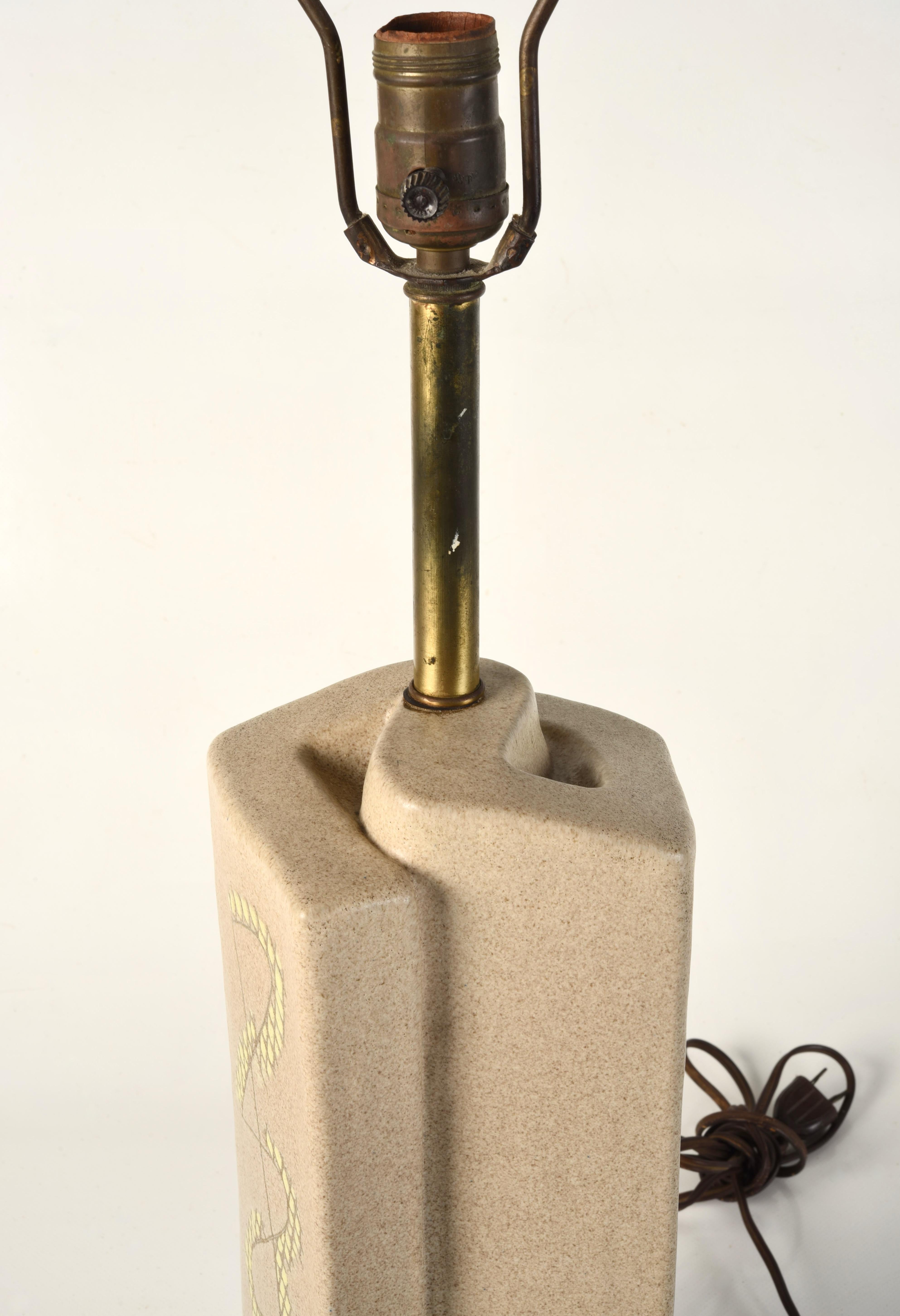 Lampe de table en poterie d'art moderne du milieu du siècle dernier, Marianna Von Allesch en vente 1
