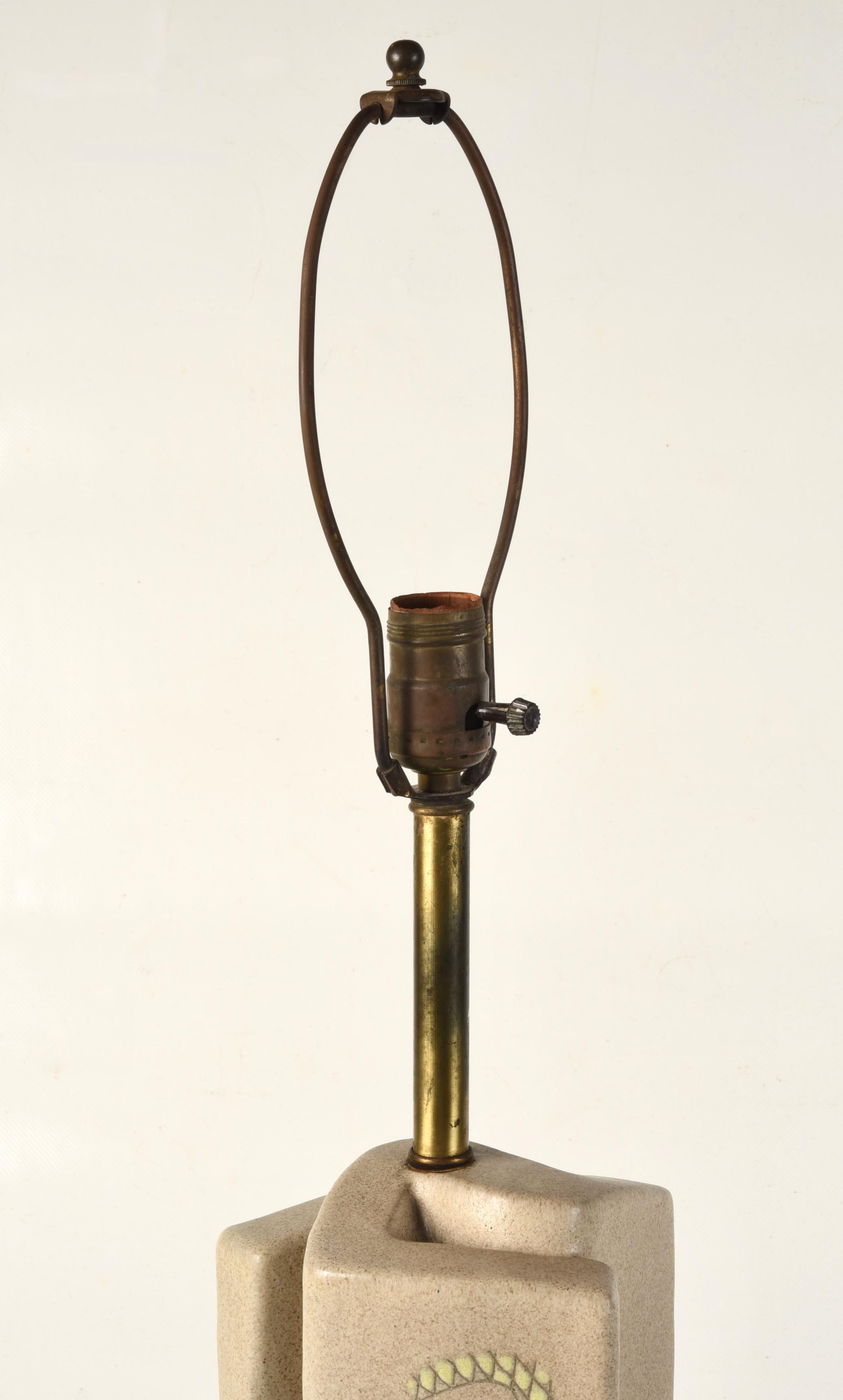 Lampe de table en poterie d'art moderne du milieu du siècle dernier, Marianna Von Allesch en vente 2