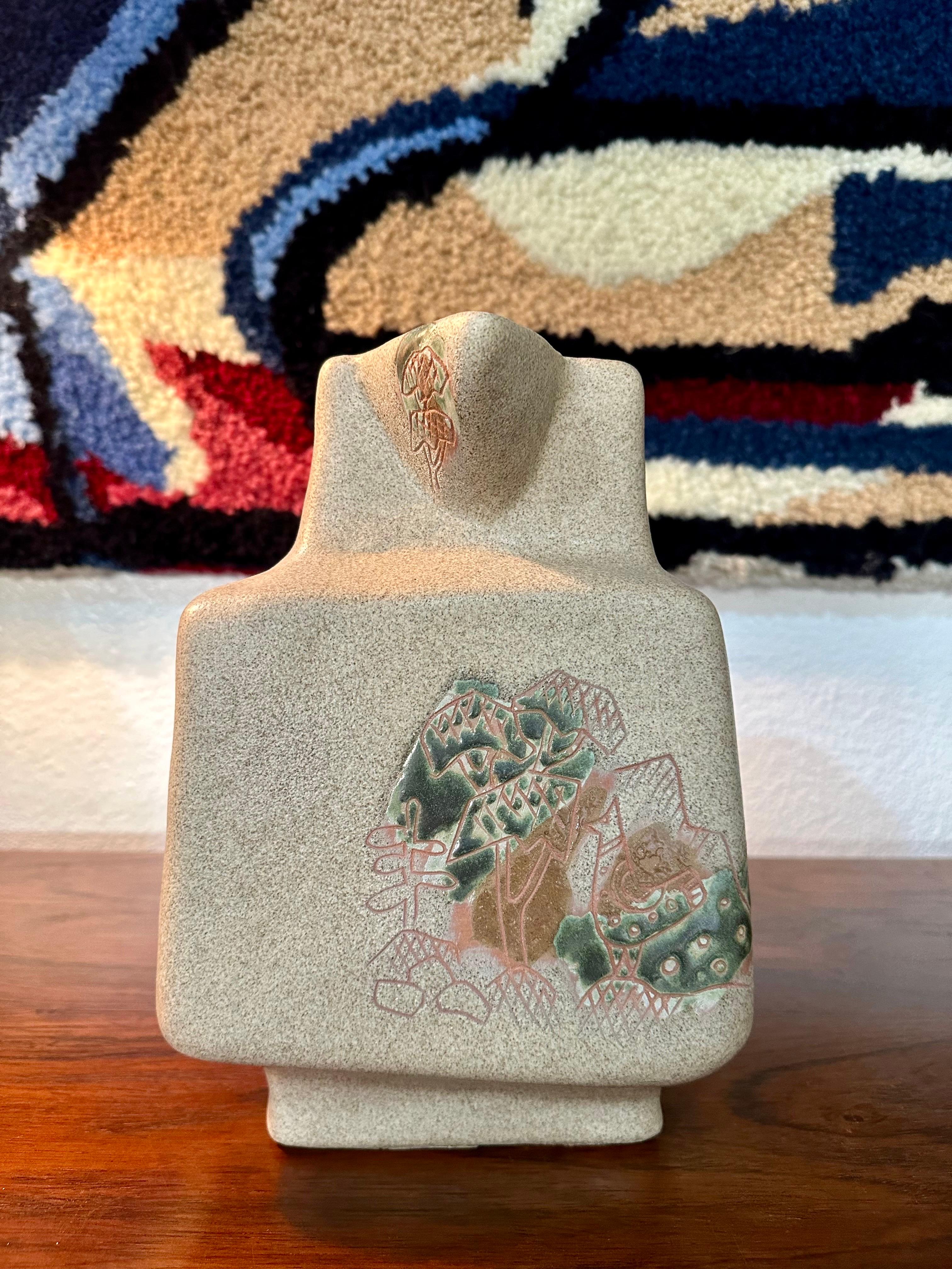 XX secolo Marianna Von Allesch Studio Decorativo del Mid Century Moderno Brocca in ceramica in vendita