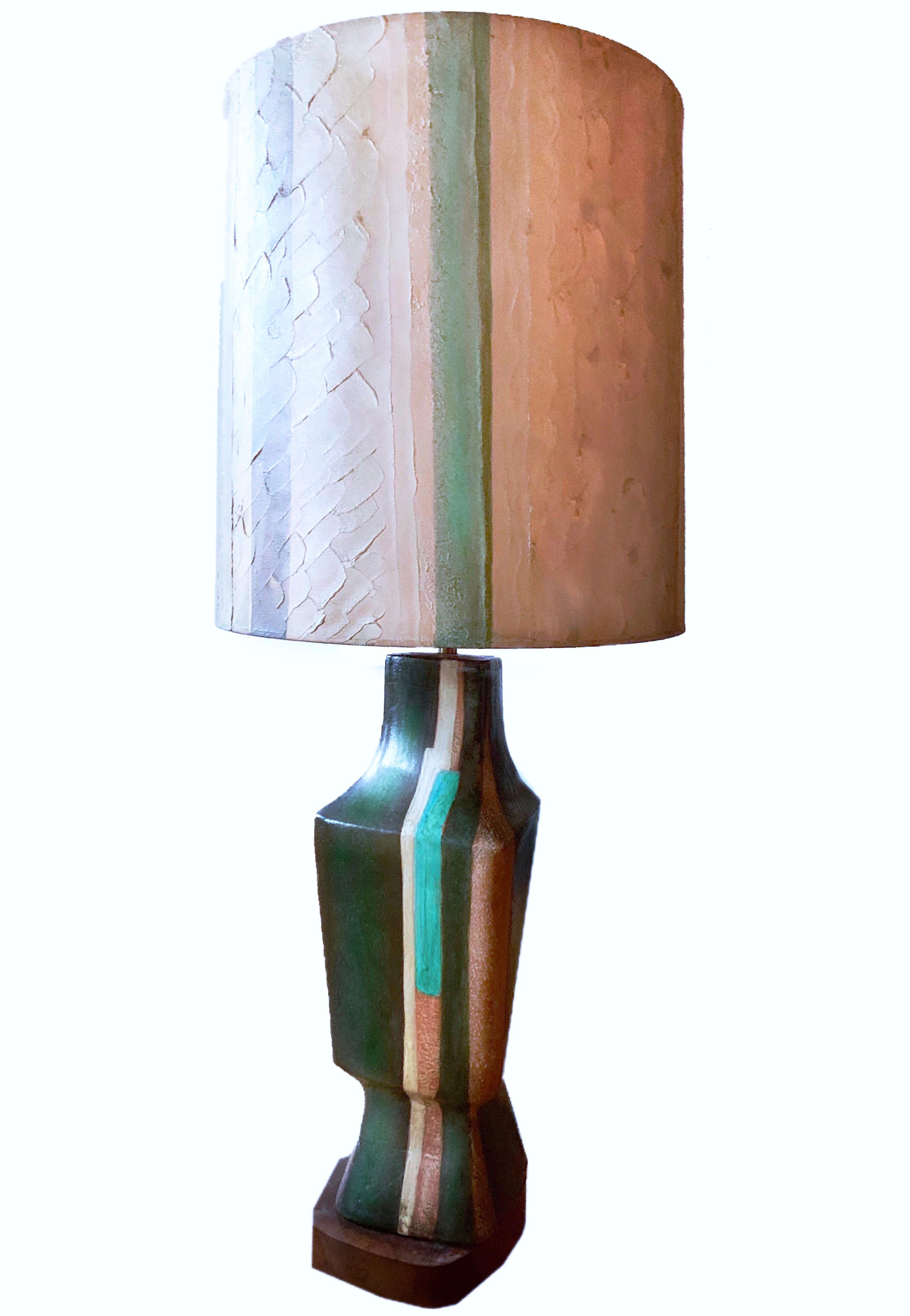 Mid-Century Modern Marianna von Allesch Modern Ceramic Sculptural Lamp, Midcentury, Organic Modern For Sale