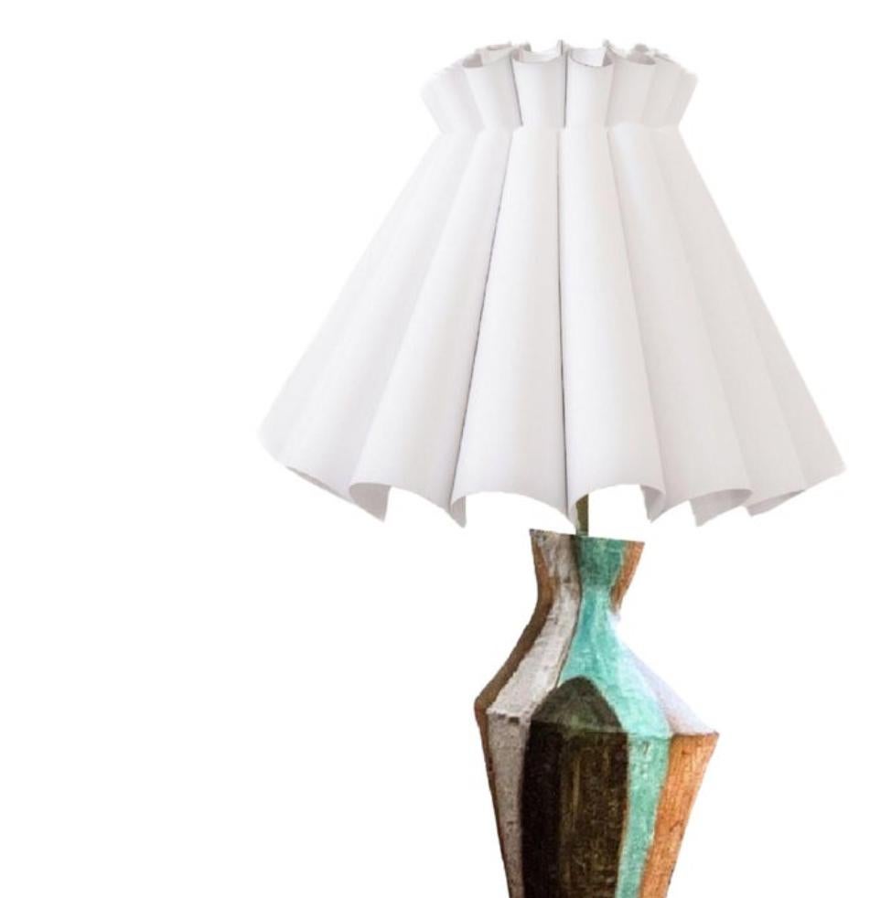 Marianna von Allesch Moderne Keramik-Skulptur-Lampe Midcentury Organische Moderne im Angebot 2