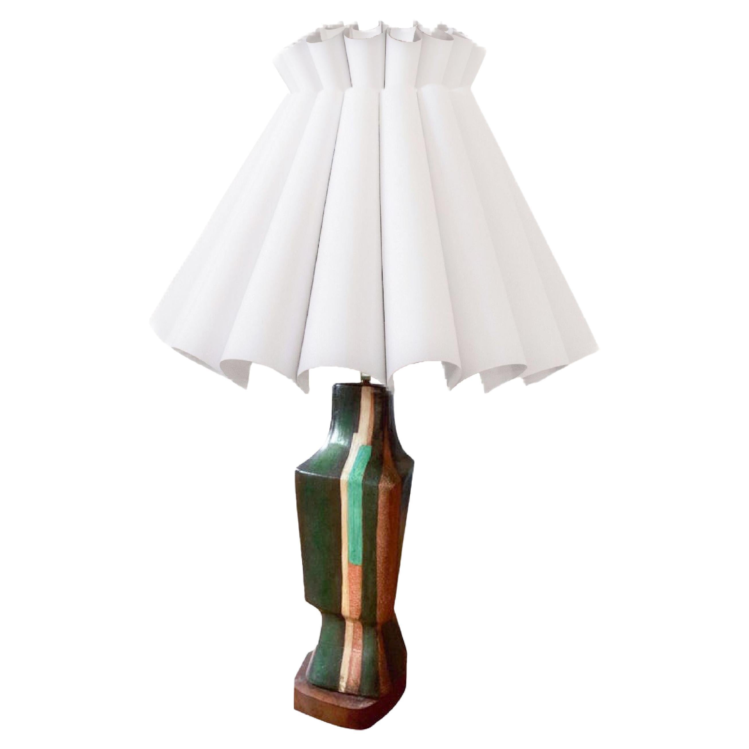 Marianna von Allesch Modern Ceramic Sculptural Lamp, Midcentury, Organic Modern For Sale
