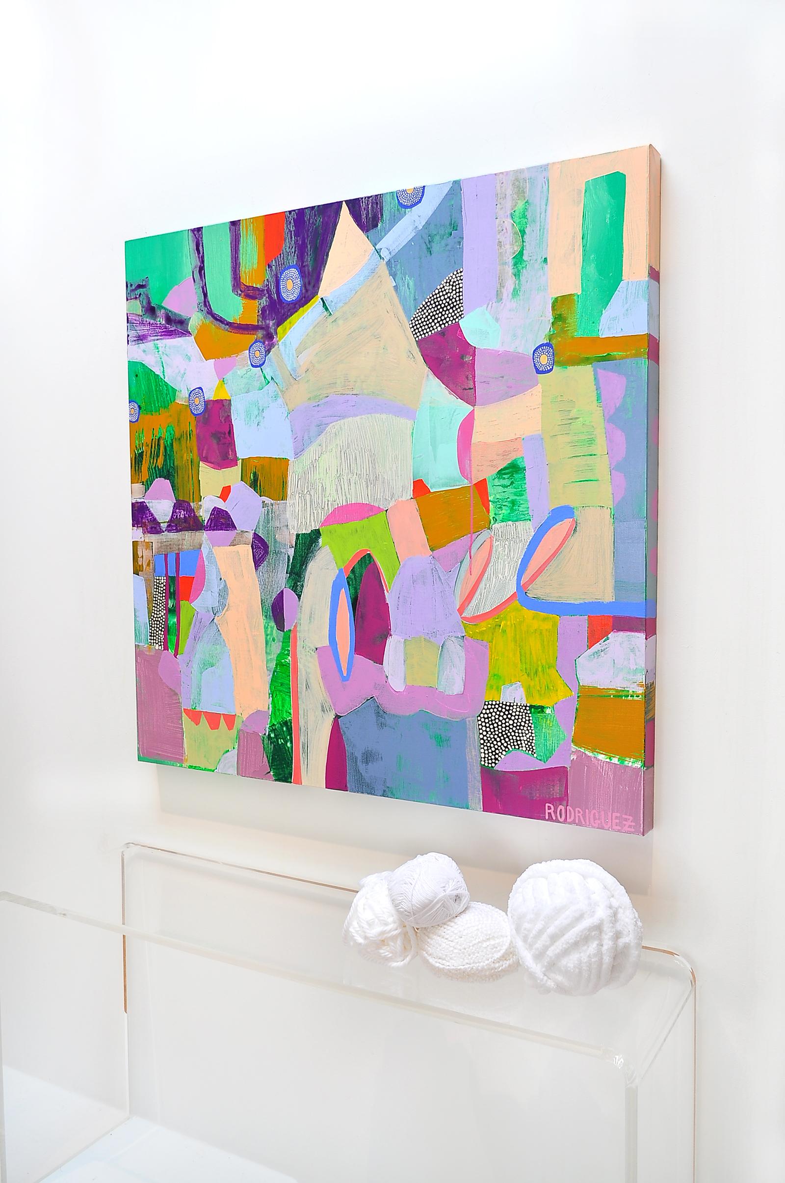 Singing Along to Our Favorite Song - Abstract Painting by Marianne Angeli Rodriguez
