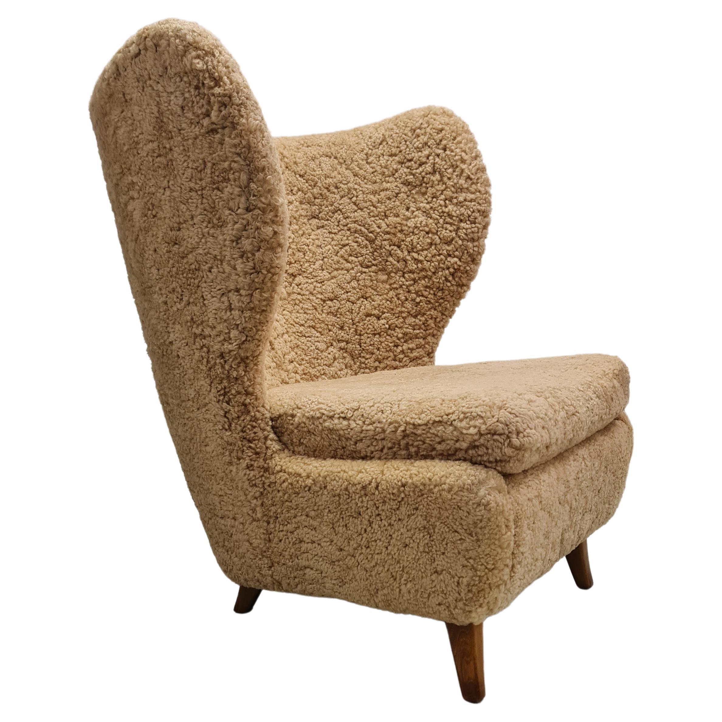 Marianne "The Knitting" Chair by Marianne Boman, Oy Boman Ab 1940s For Sale