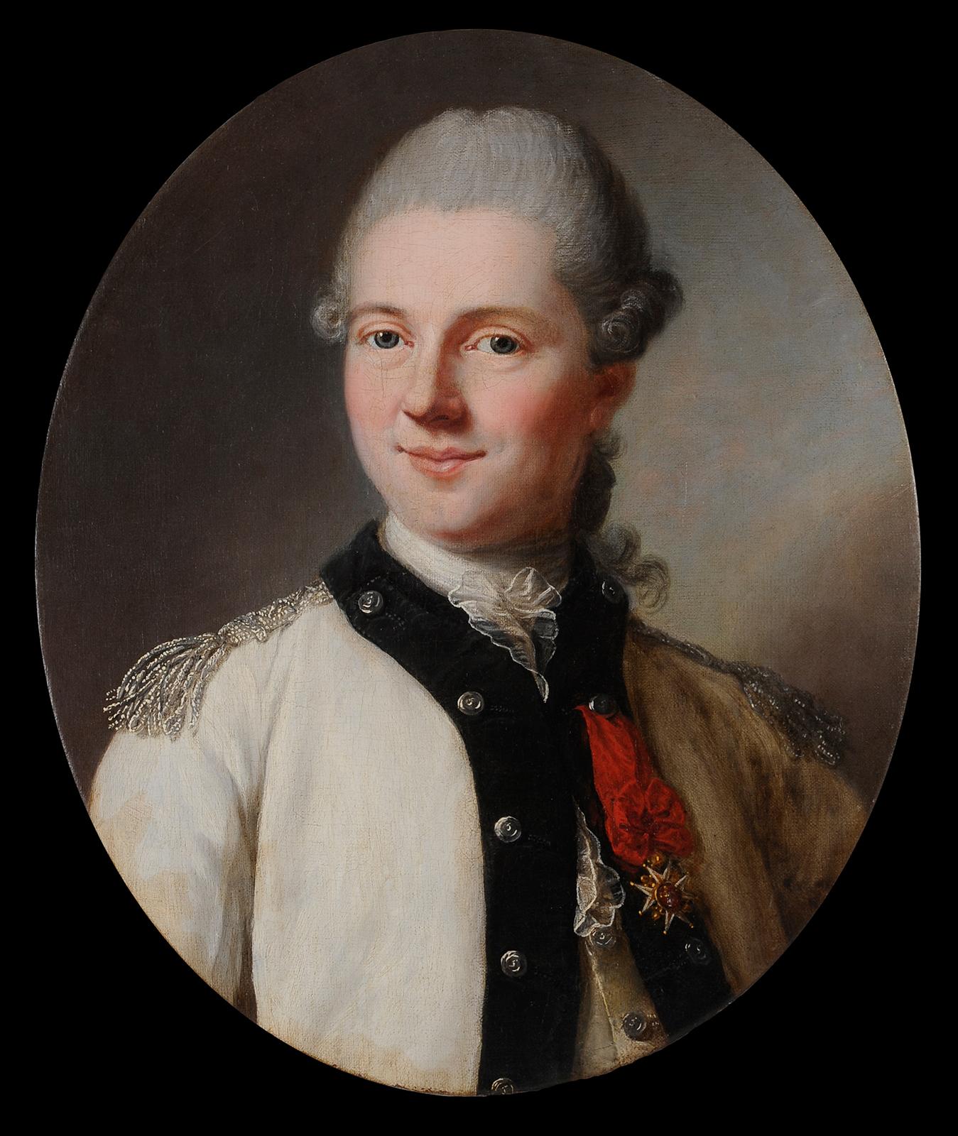 Presumed portrait of Baron de Vennac - Painting by Marianne Loir