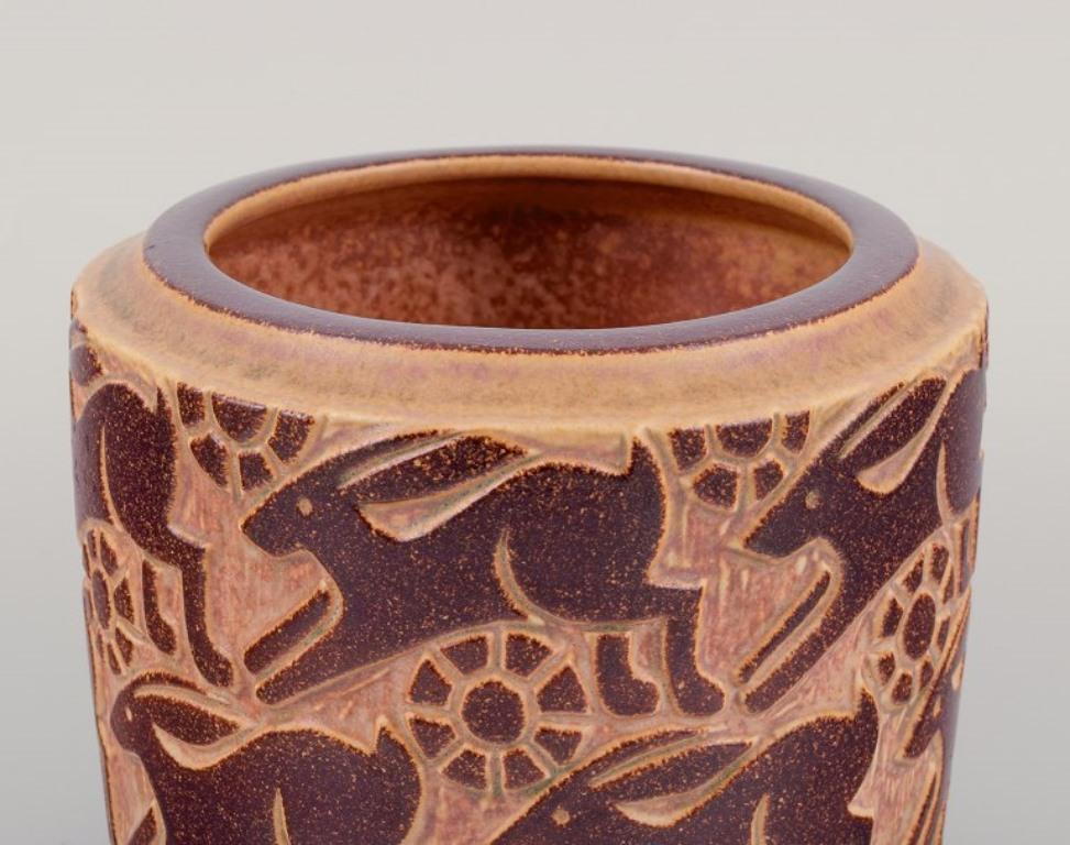 Scandinavo moderno Marianne Starck per Michael Andersen. Vaso modernista in gres. in vendita