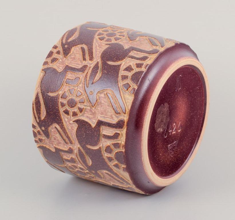 Smaltato Marianne Starck per Michael Andersen. Vaso modernista in gres. in vendita
