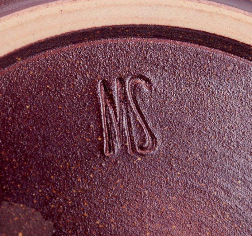 Metà XX secolo Marianne Starck per Michael Andersen. Vaso modernista in gres. in vendita