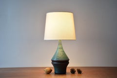 Marianne Starck for Michael Andersen & Søn Table Lamp Turquoise Blue Brown 1960s