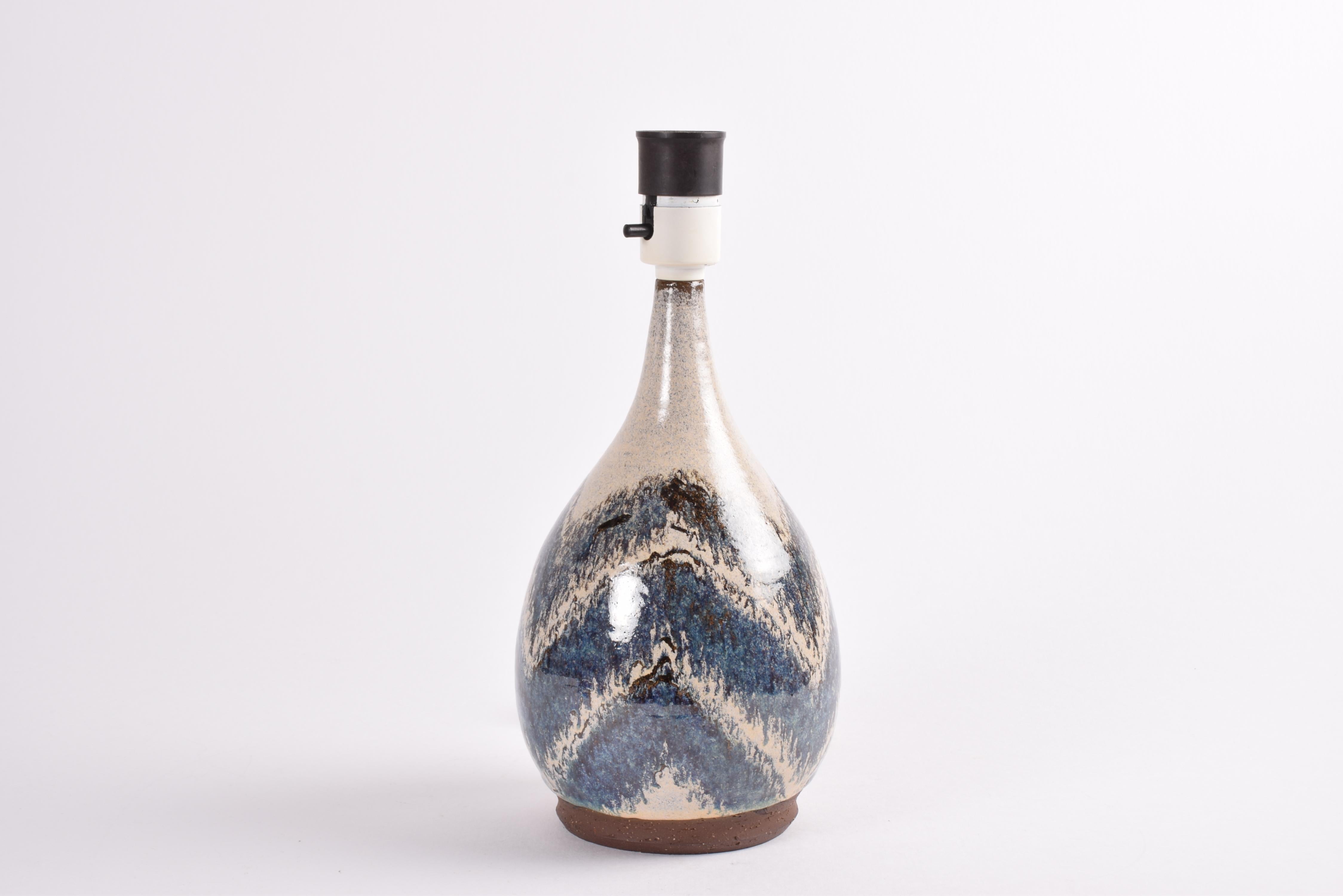 Mid-Century Modern Marianne Starck pour Michael Andersen & Søn Lampe de table Zig Zag Décor Céramique 1970 en vente