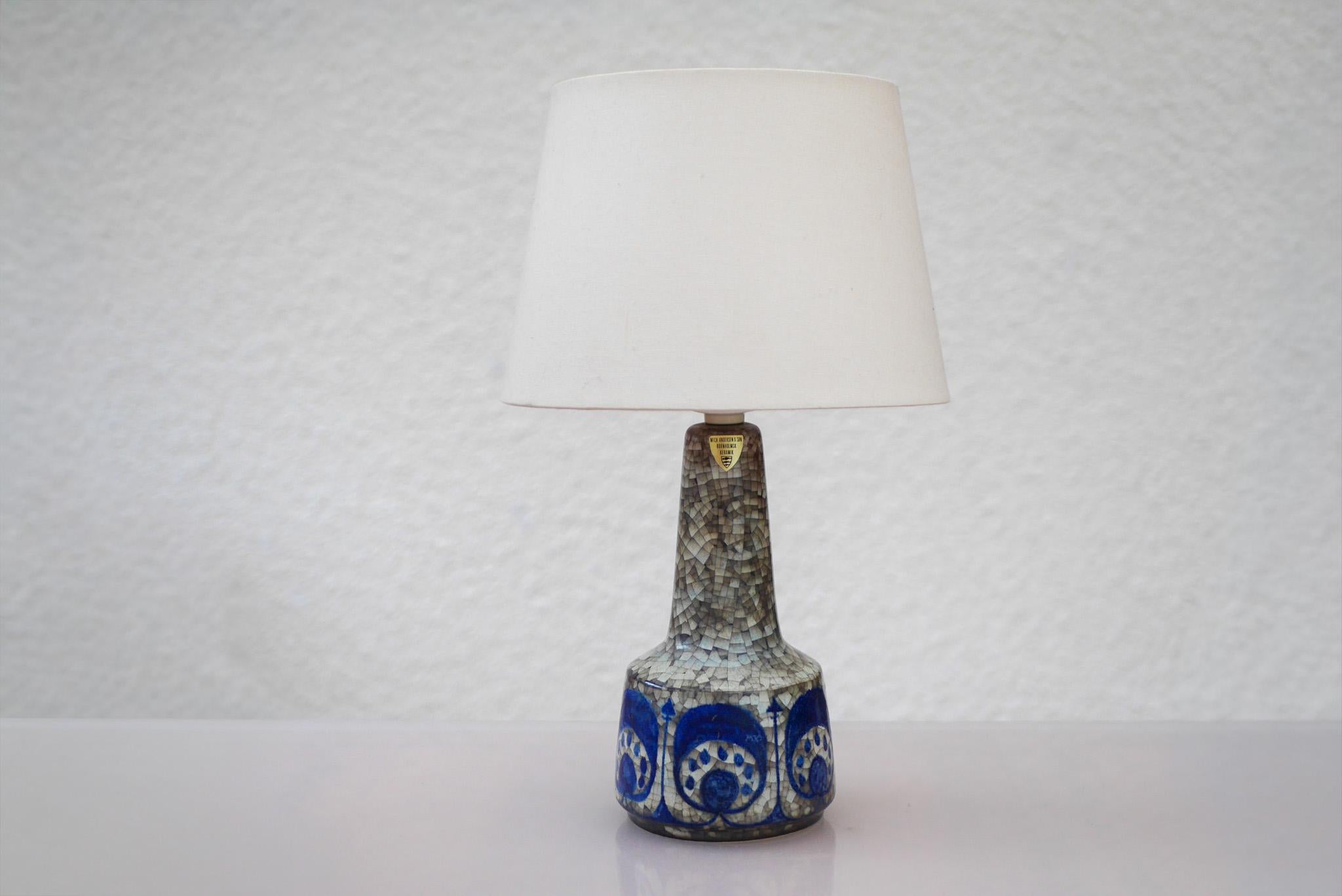 Marianne Starck Mid-century Persia Glaze table lamp from M. Andersen Denmark Hecho a mano en venta