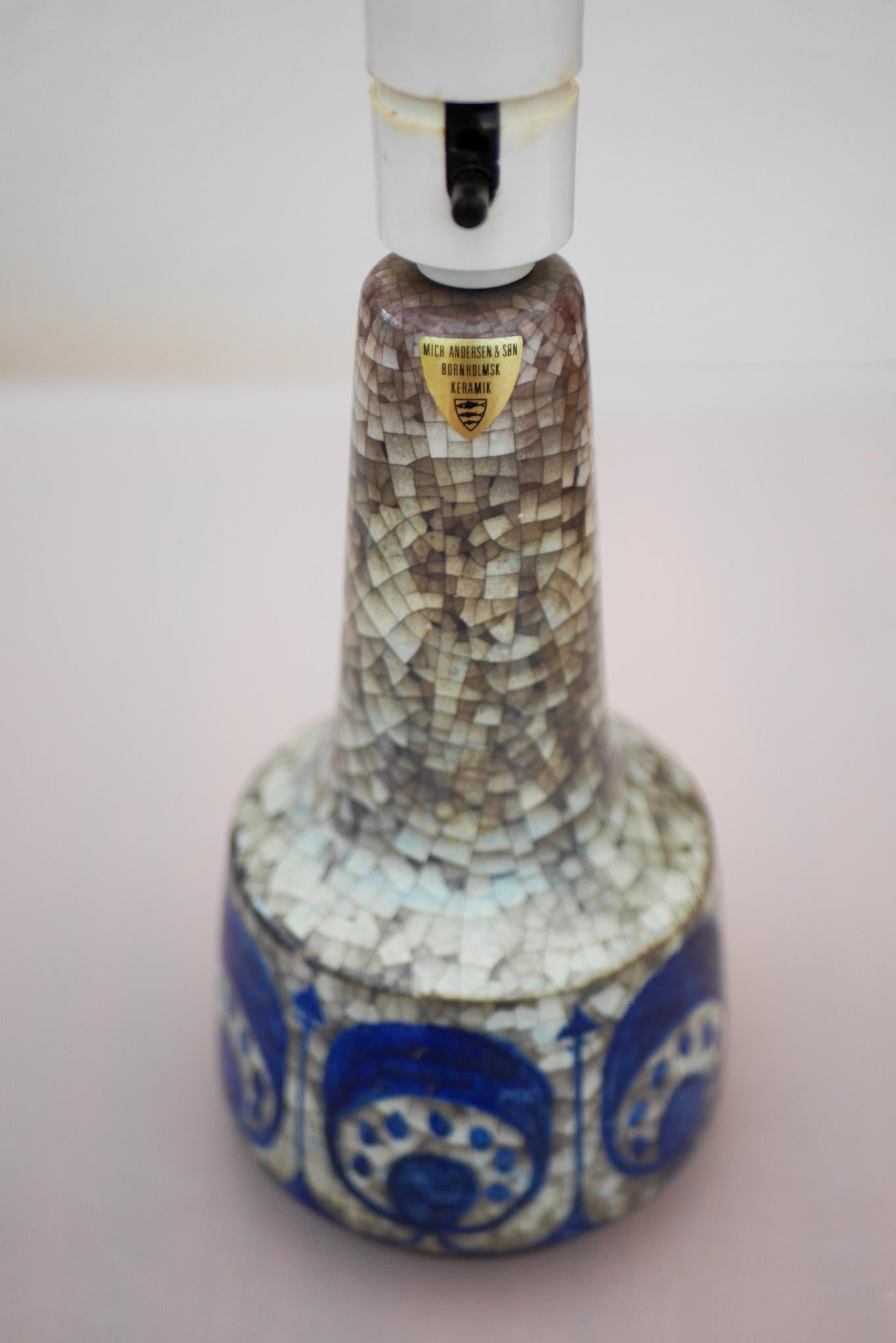 Marianne Starck Mid-century Persia Glaze table lamp from M. Andersen Denmark en Bueno estado para la venta en Skarpnäck, SE