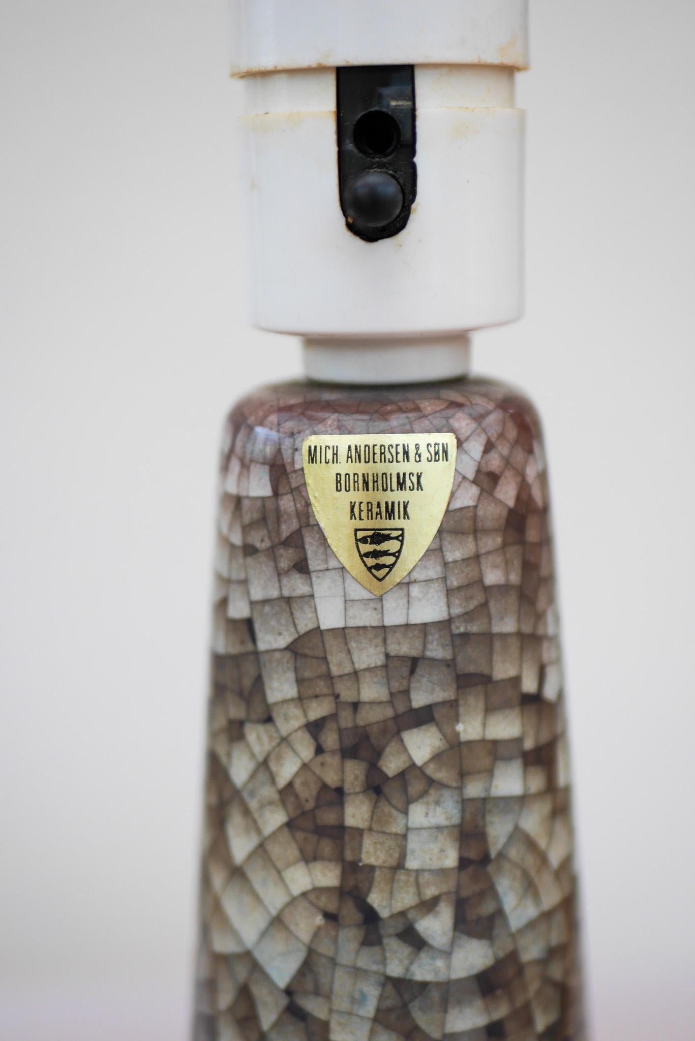 Marianne Starck Mid-century Persia Glaze table lamp from M. Andersen Denmark en venta 1