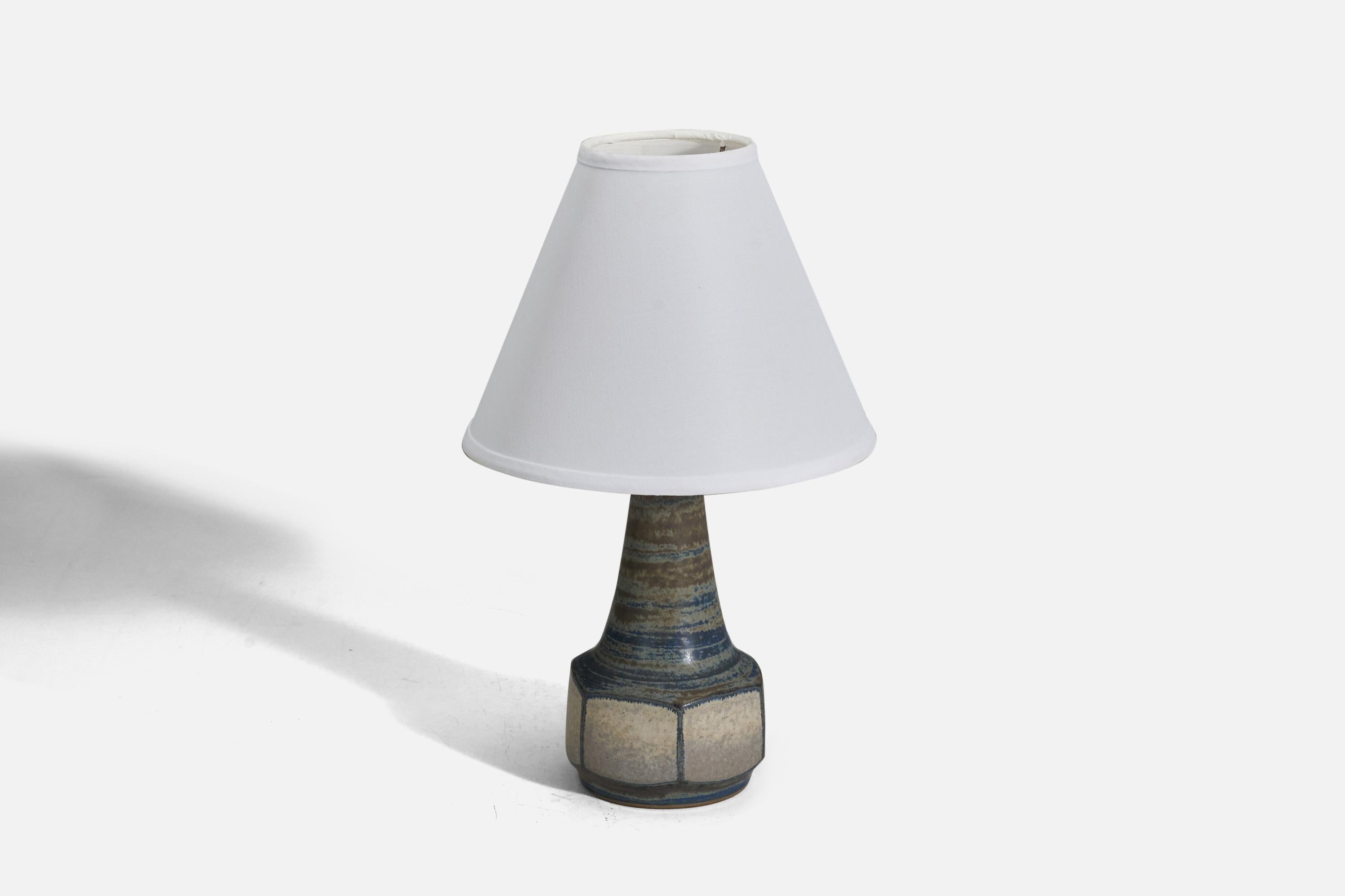 Scandinavian Modern Marianne Starck, Table Lamp, Glazed Stoneware, Michael Andersen, Denmark, 1960s For Sale
