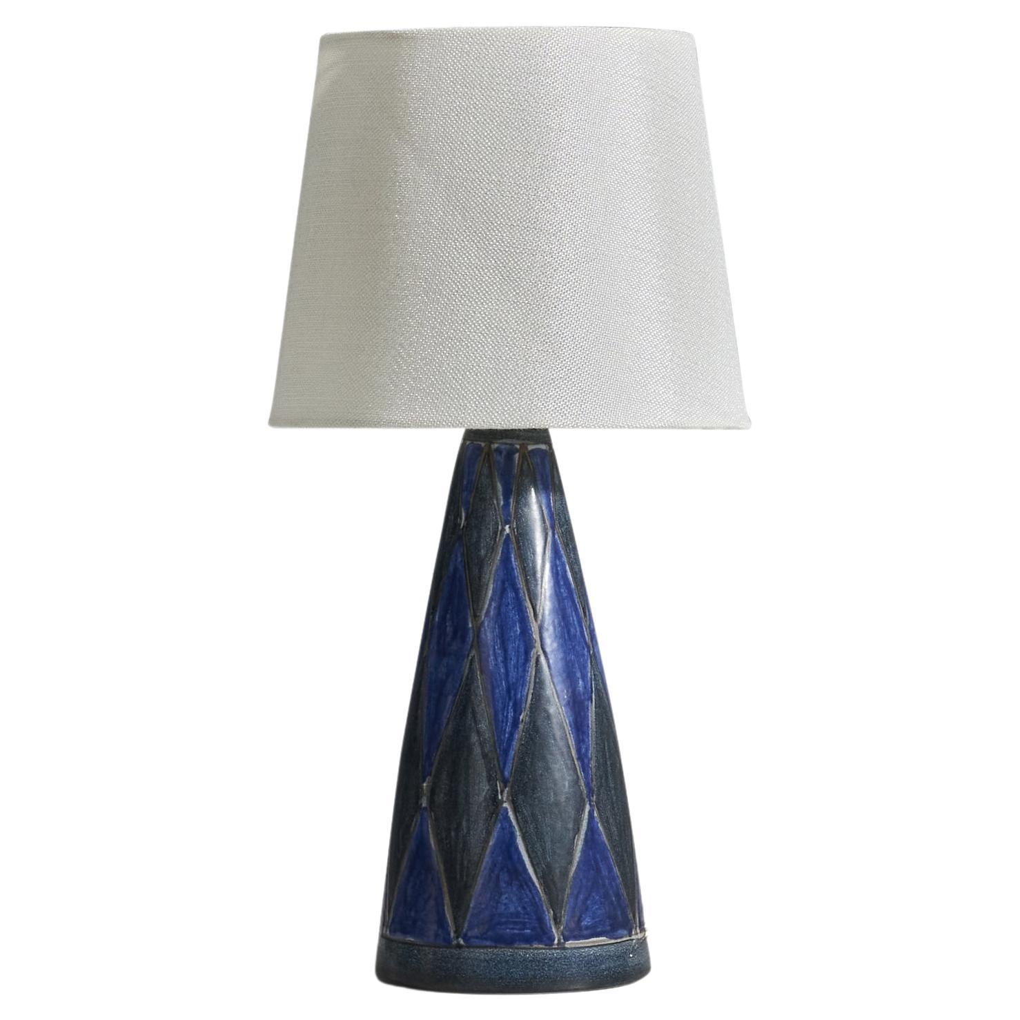 Marianne Starck, Table Lamp, Glazed Stoneware, Michael Andersen, Denmark, 1960s For Sale