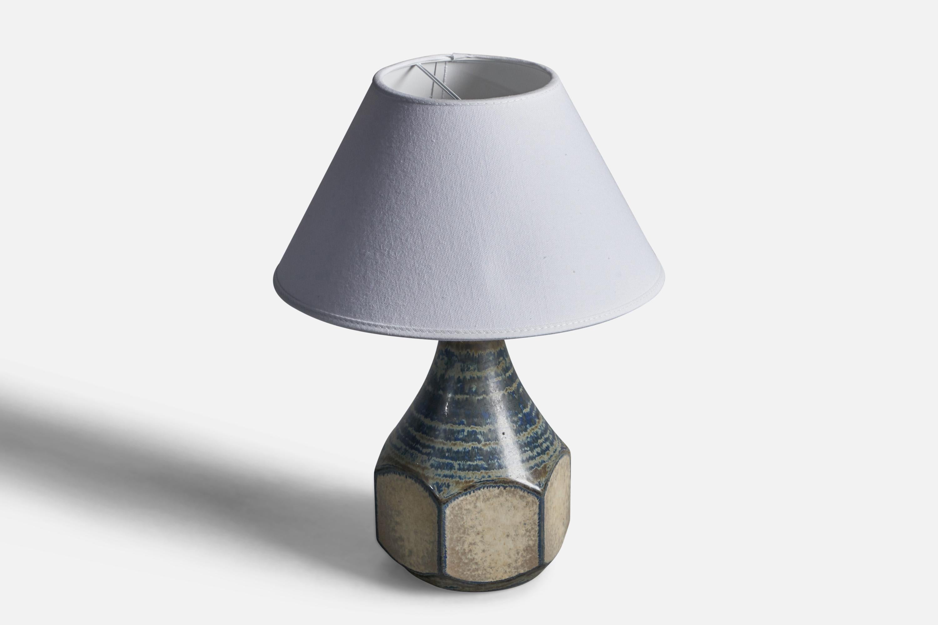 Mid-Century Modern Marianne Starck, Table Lamp, Stoneware, Denmark, 1960s For Sale