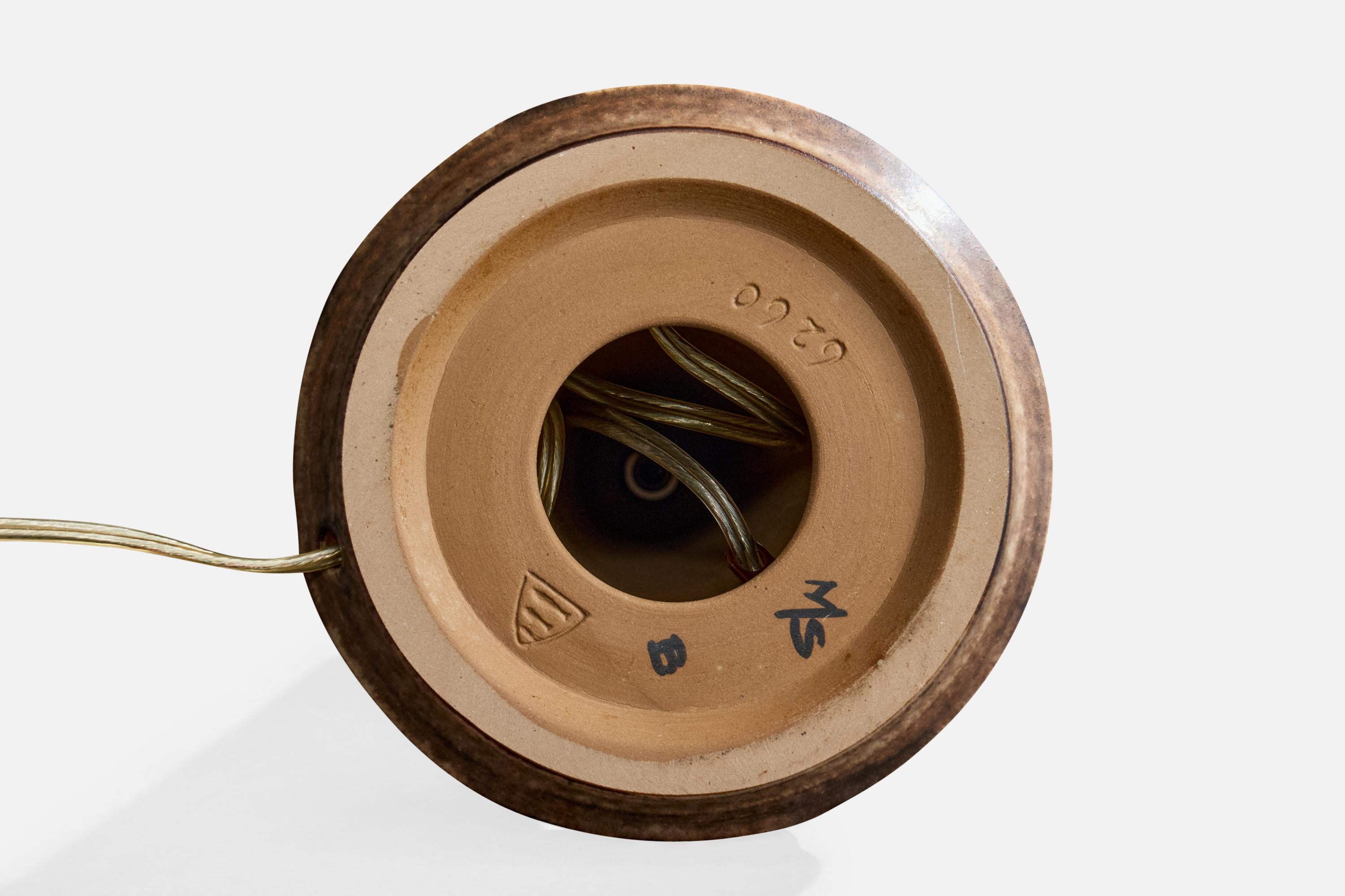 Marianne Starck, Table Lamp, Stoneware, Denmark, 1960s For Sale 2